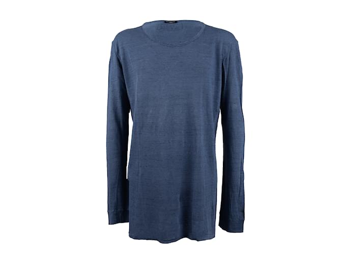 T-shirt a maniche lunghe di Balmain Blu