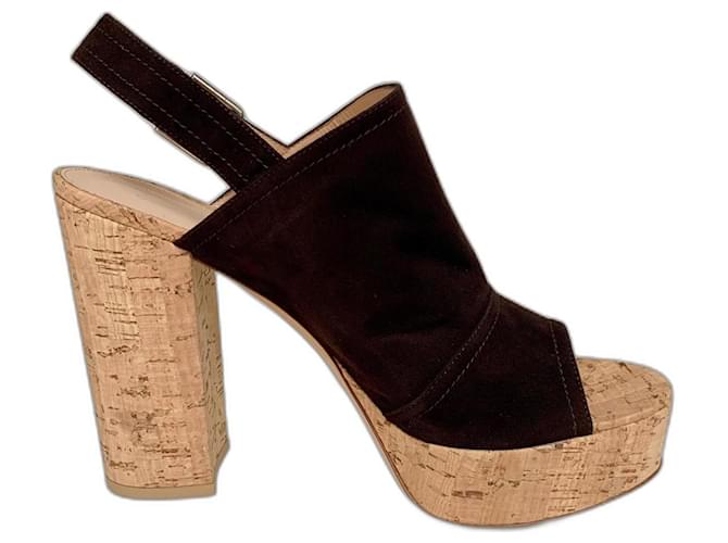 Gianvito Rossi Muli cuneo Cioccolato