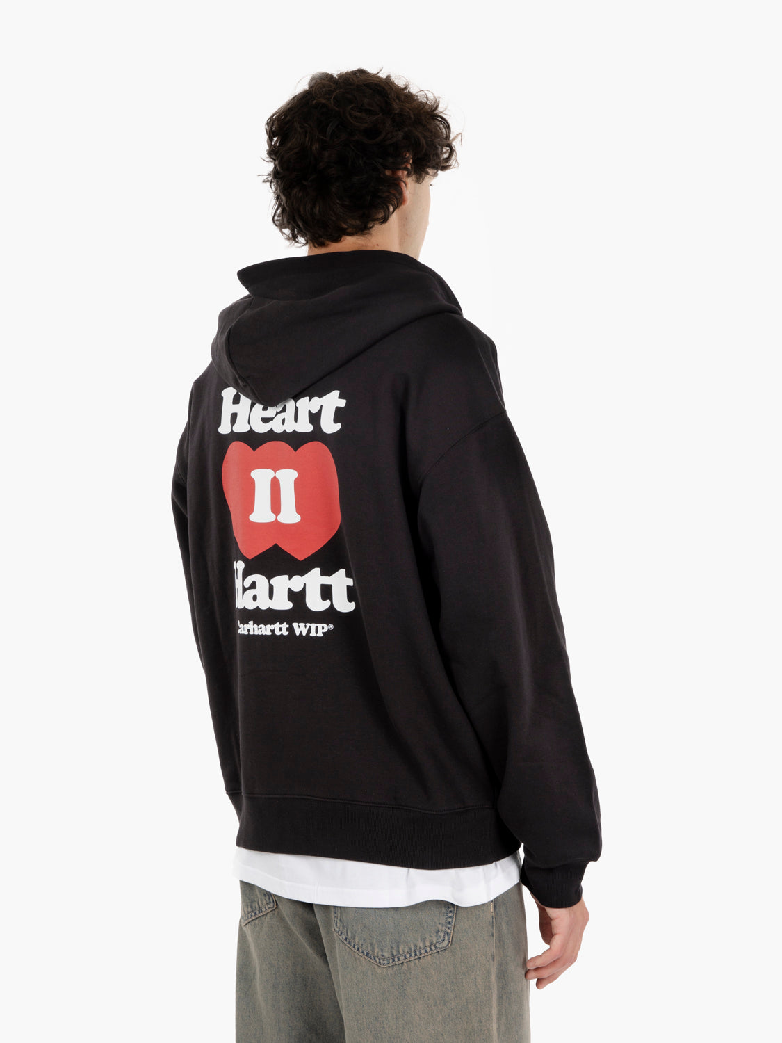 Hooded Heart II sweat jacket black