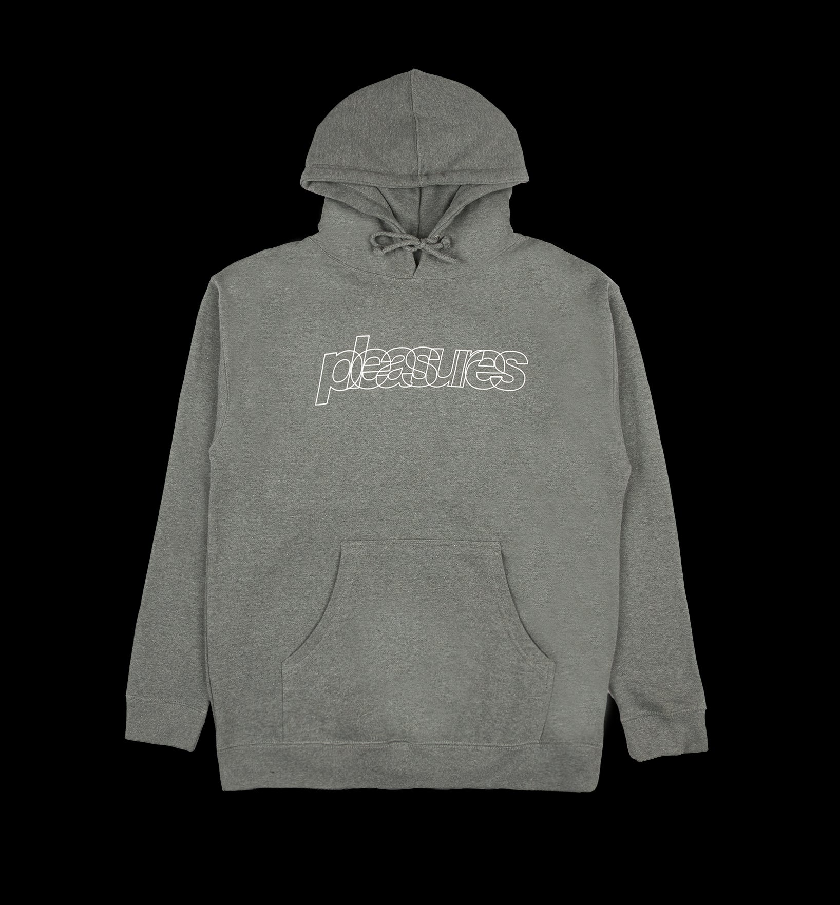 Felpa Cappuccio Pleasures Flight Antracite