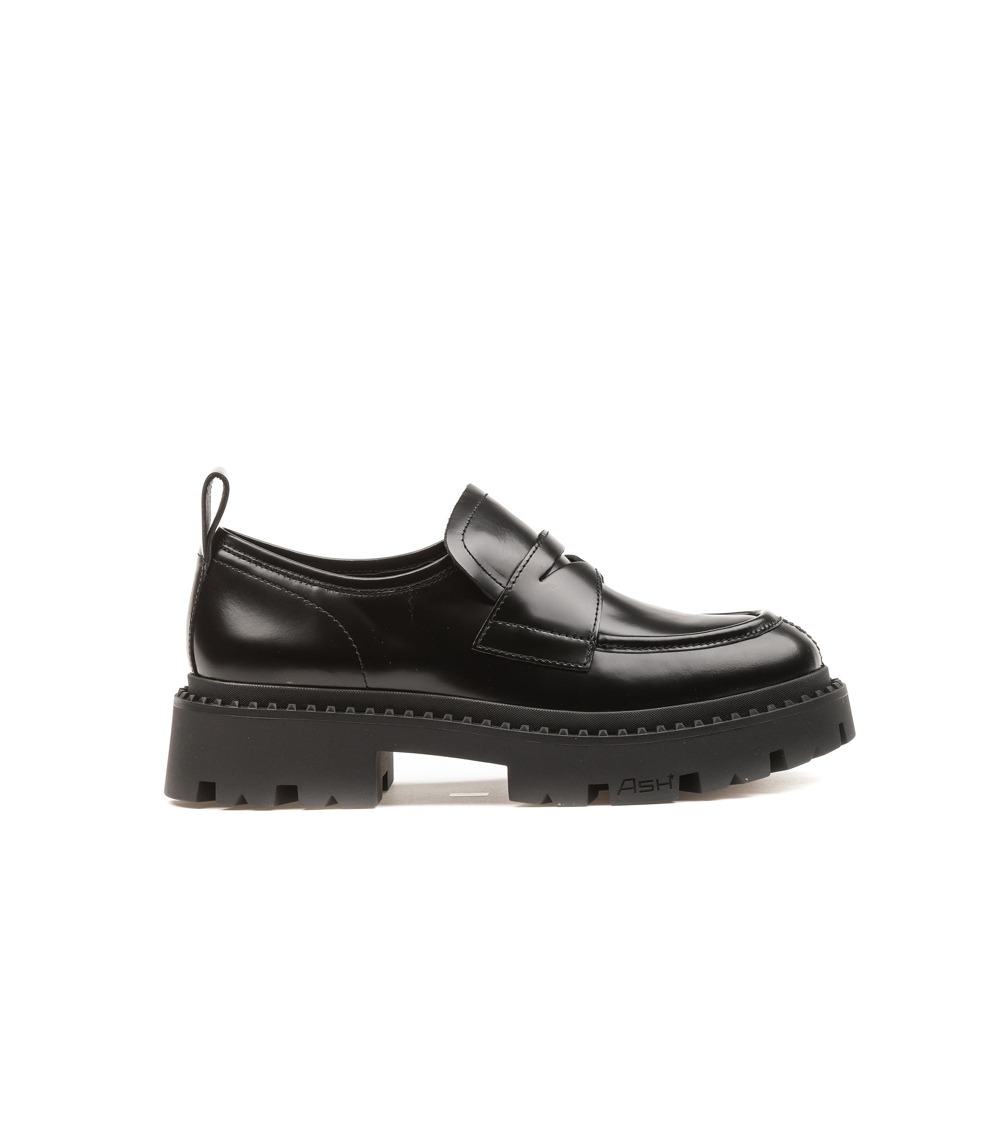 Mocassino Ash Polish Calf Nero Donna