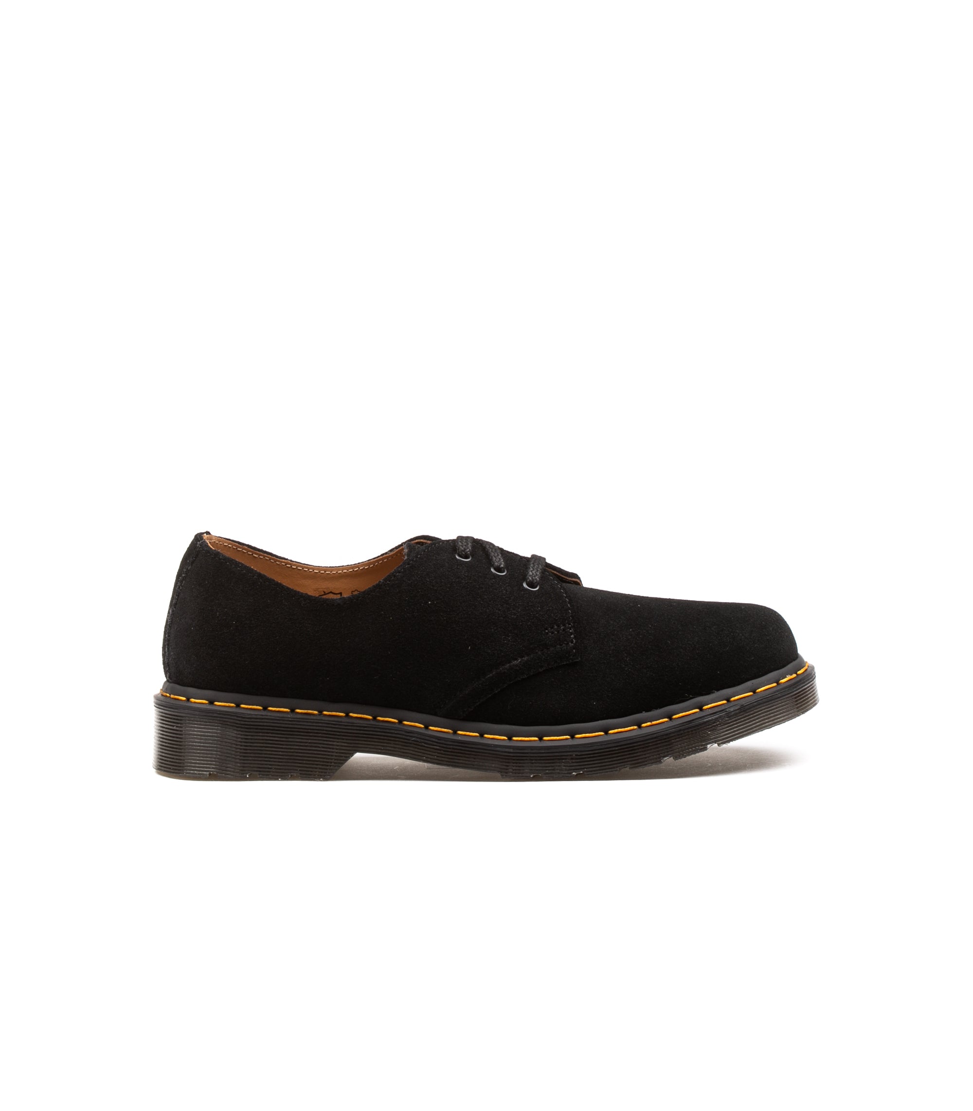 Dr. Martens 1461 Eh Suede Bassa 3 Fori Nero Uomo