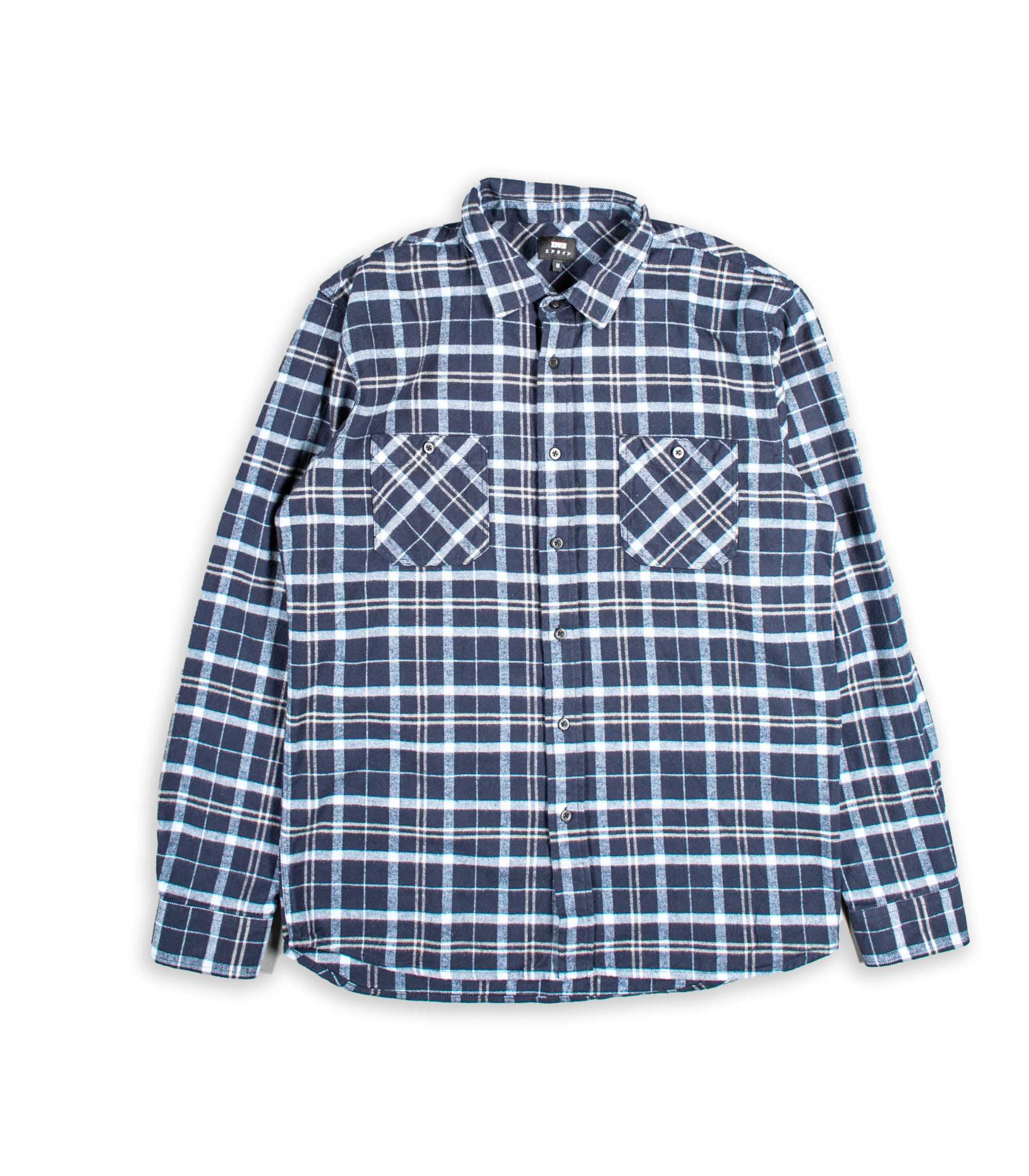 Camicia Edwin Roses Labour Blu Uomo