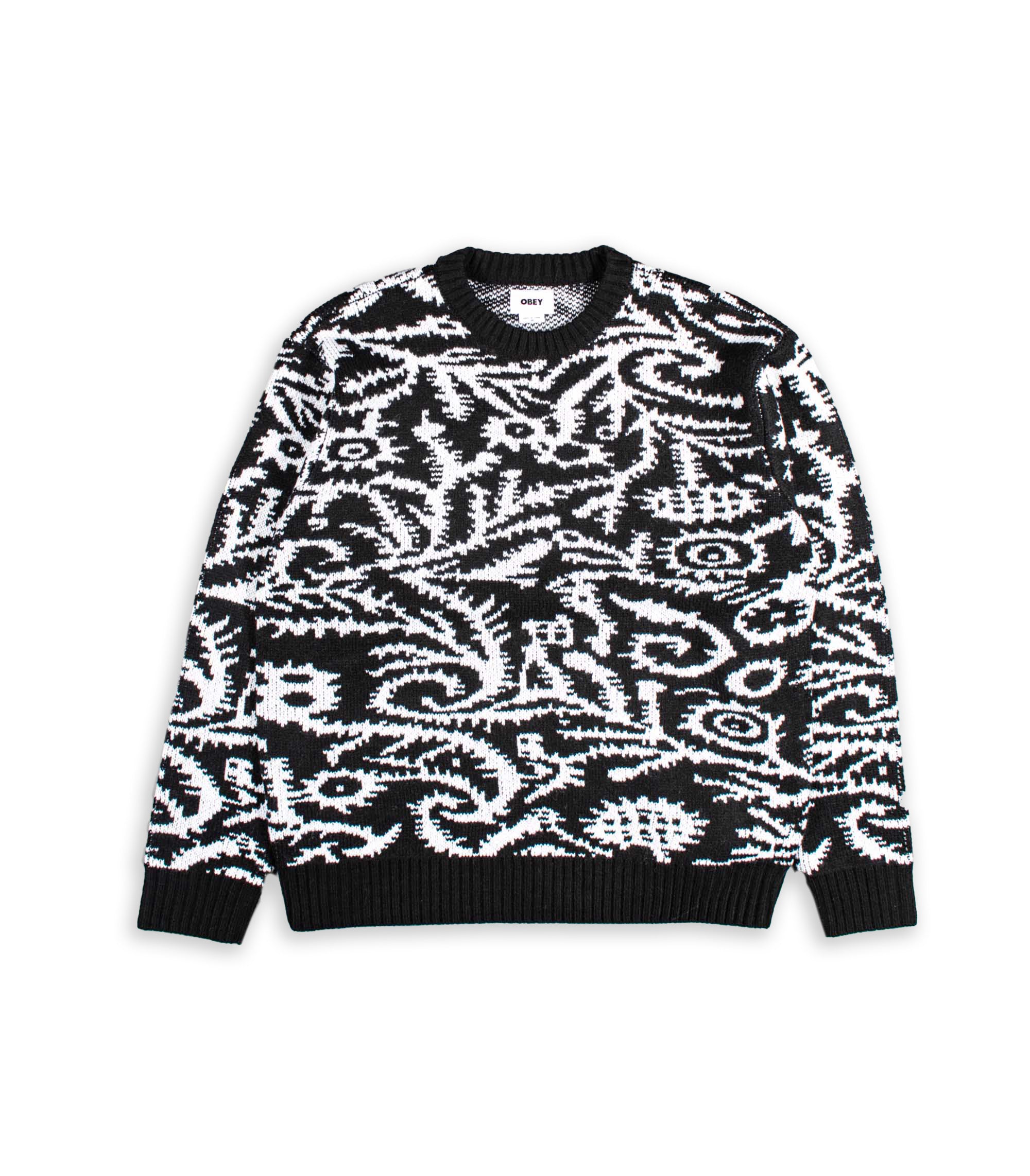 Maglia Obey Magnolia Sweater Nero Uomo