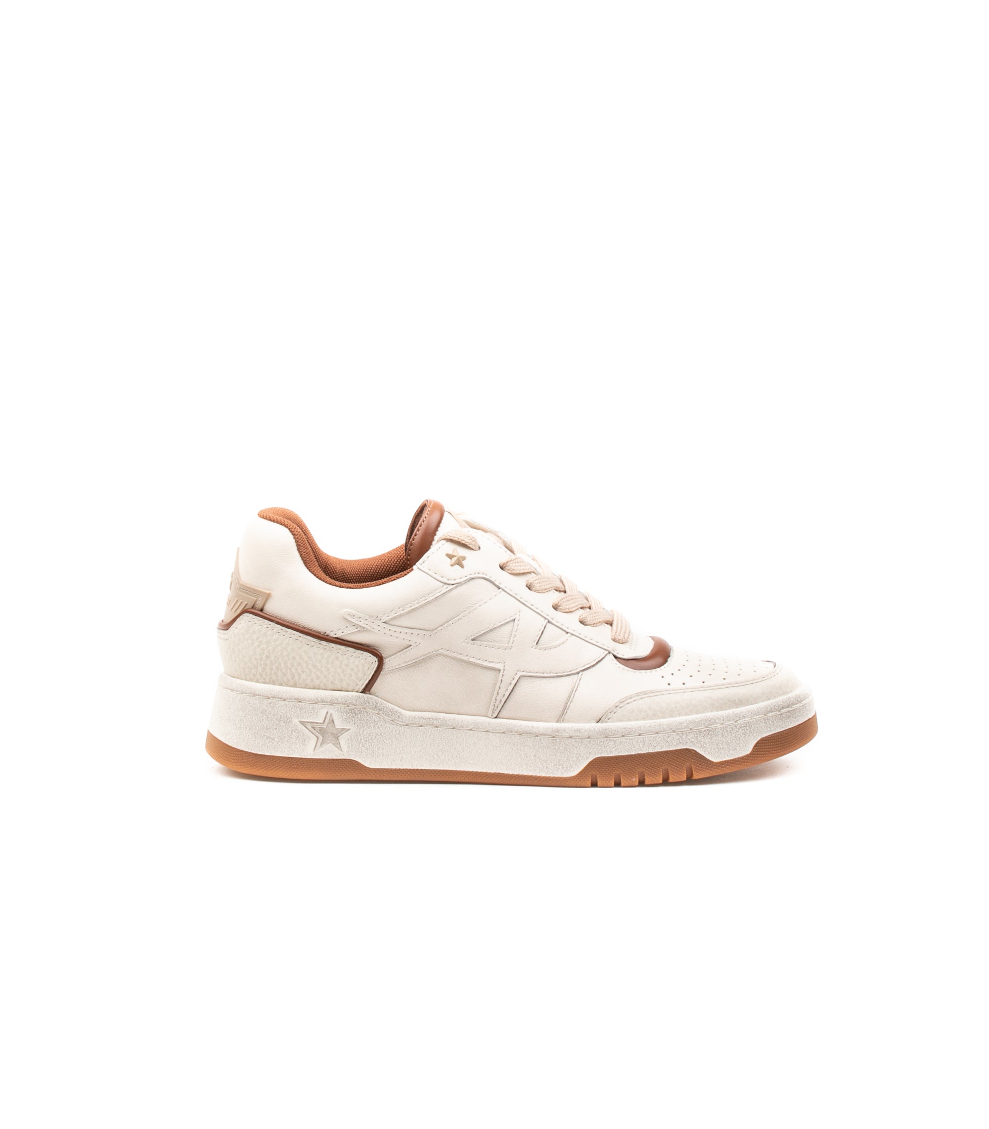 Ash Blake Tumb Leather Gardenia Beige Donna