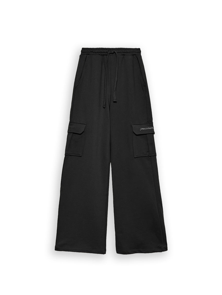 Pantalone Tuta Cargo Hinnominate Palazzo Nero Donna