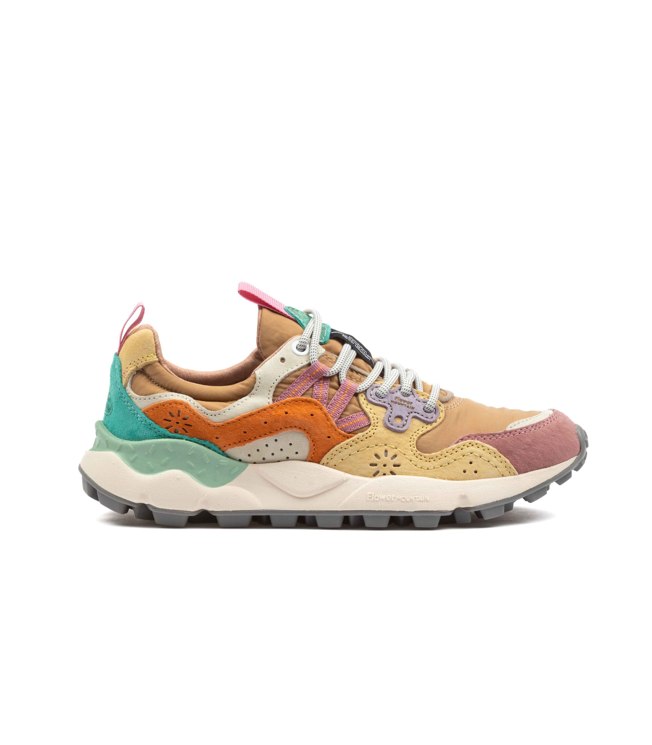 Flower Mountain Yamano 3 Suede Nylon Light Rose Light Orange