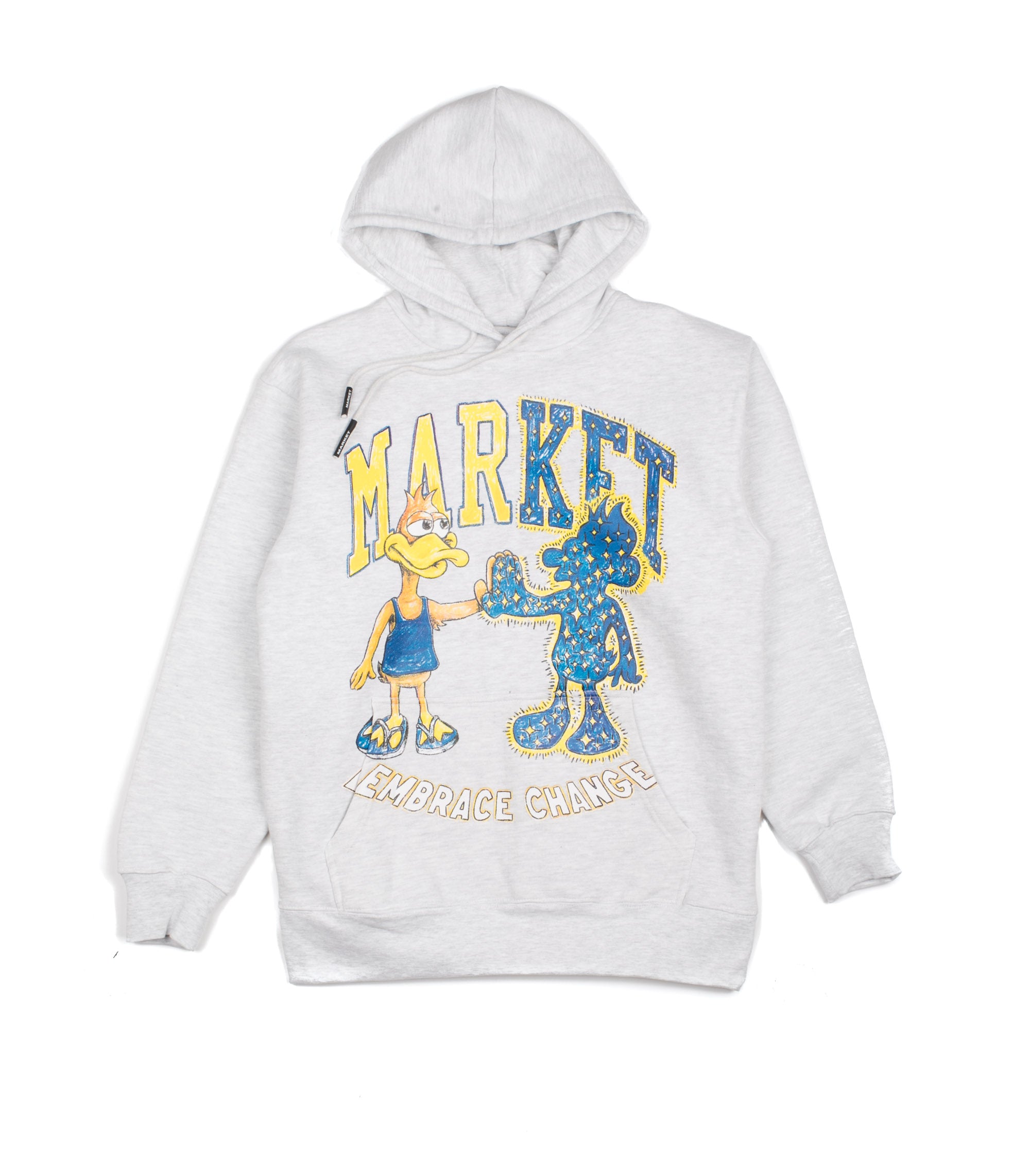 Market Dark And Light Bear Hoodie Grigio Uomo