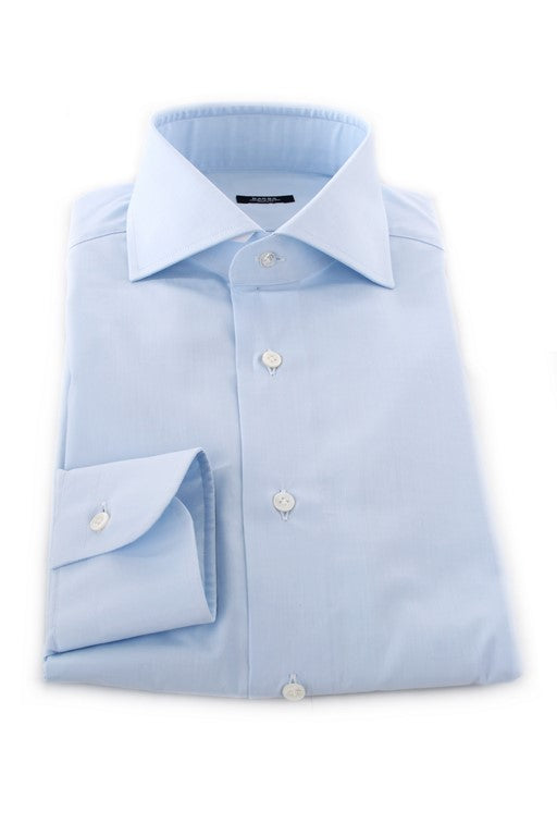 CAMICIA COLLO FRANCESE BARBA CELESTE 2