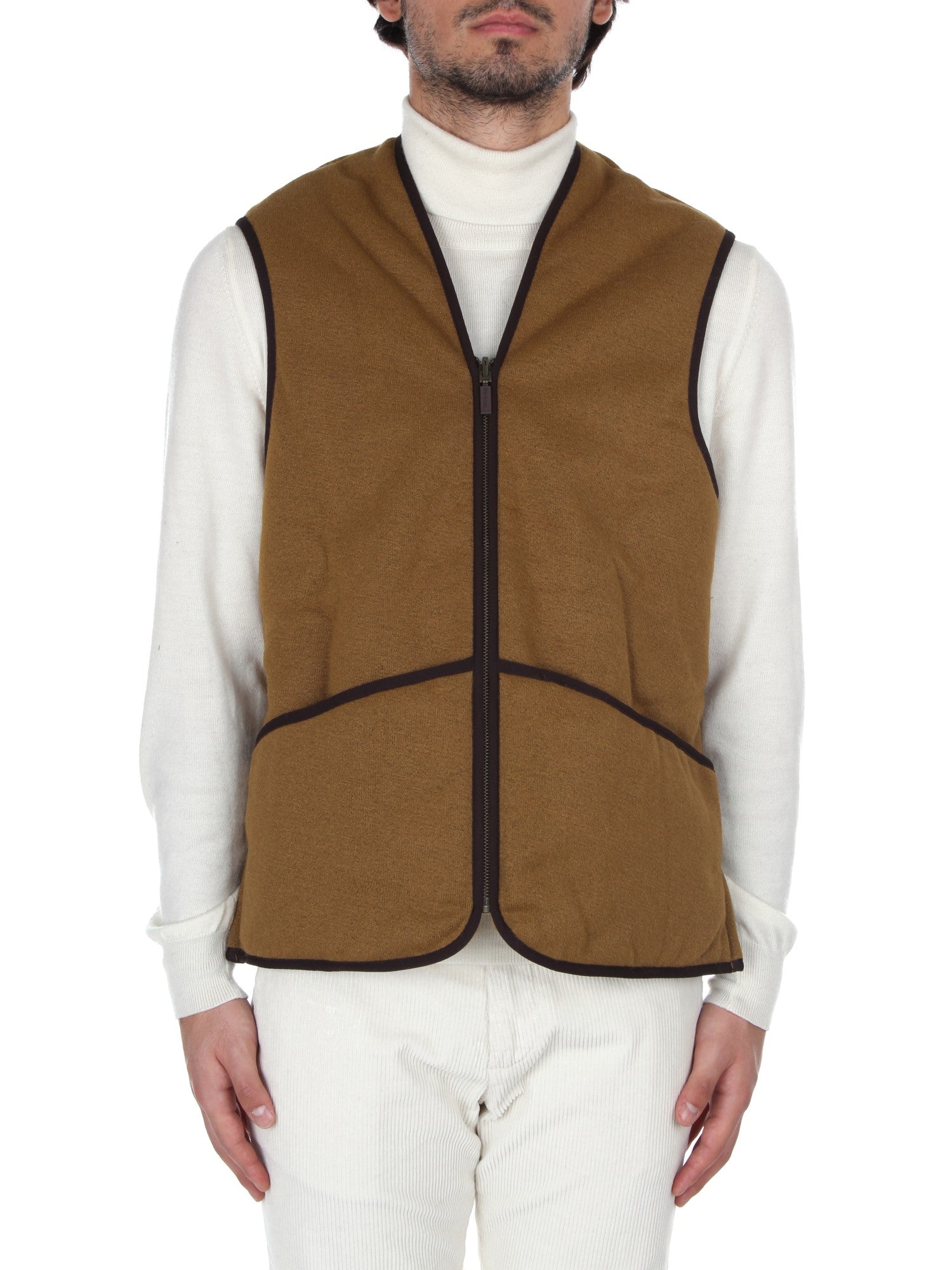 GILET IN PILE BARBOUR LINER BROWN BR31
