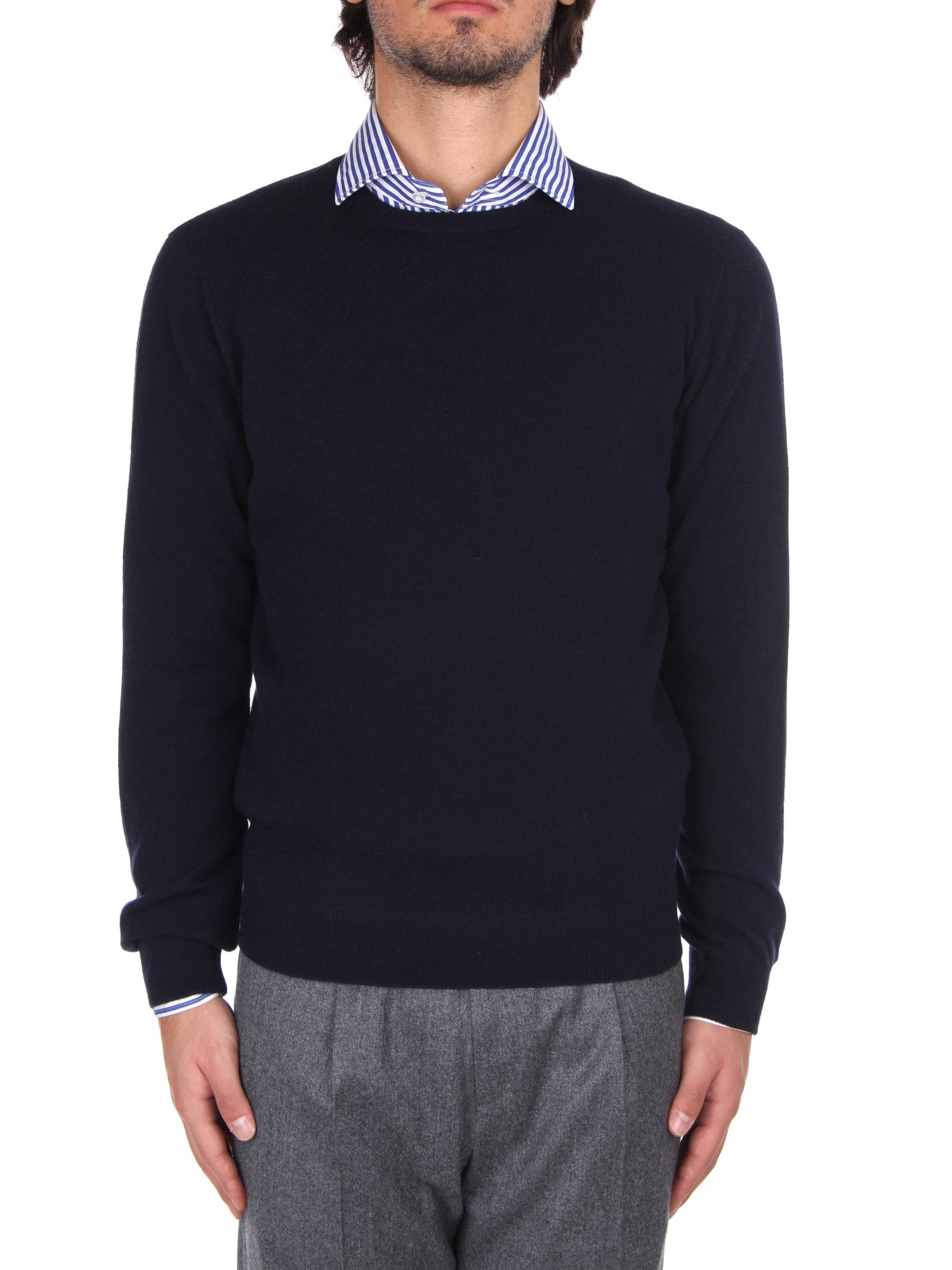 MAGLIA GIROCOLLO HINDUSTRIE BLU 890