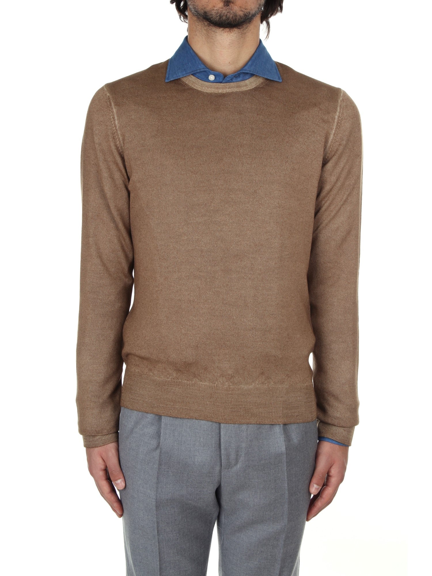 MAGLIA GIROCOLLO LA FILERIA BEIGE 122