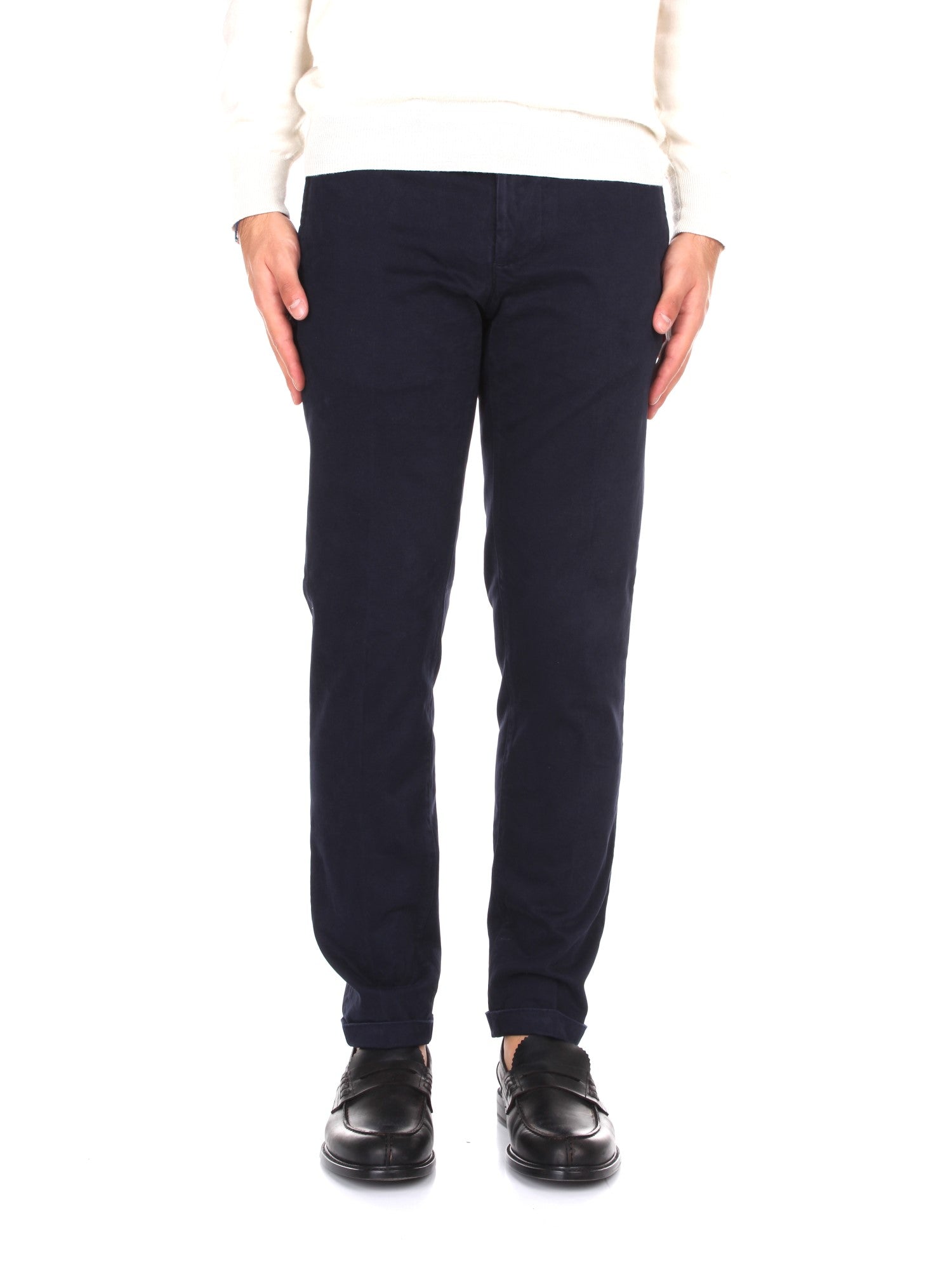 PANTALONI CHINO UOMO RE-HASH MUCHA CORE BLU SCURO