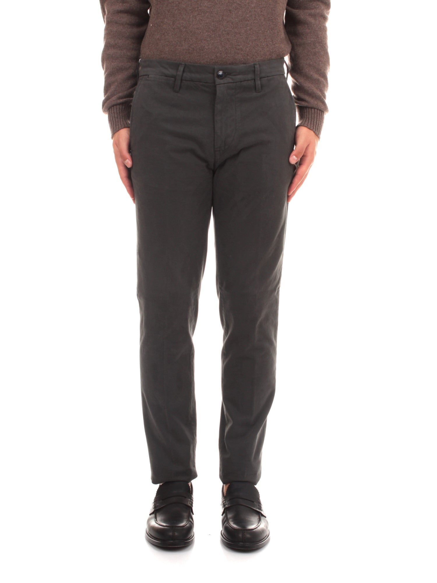 PANTALONI CHINO UOMO RE-HASH MUCHA CORE GRIGIO