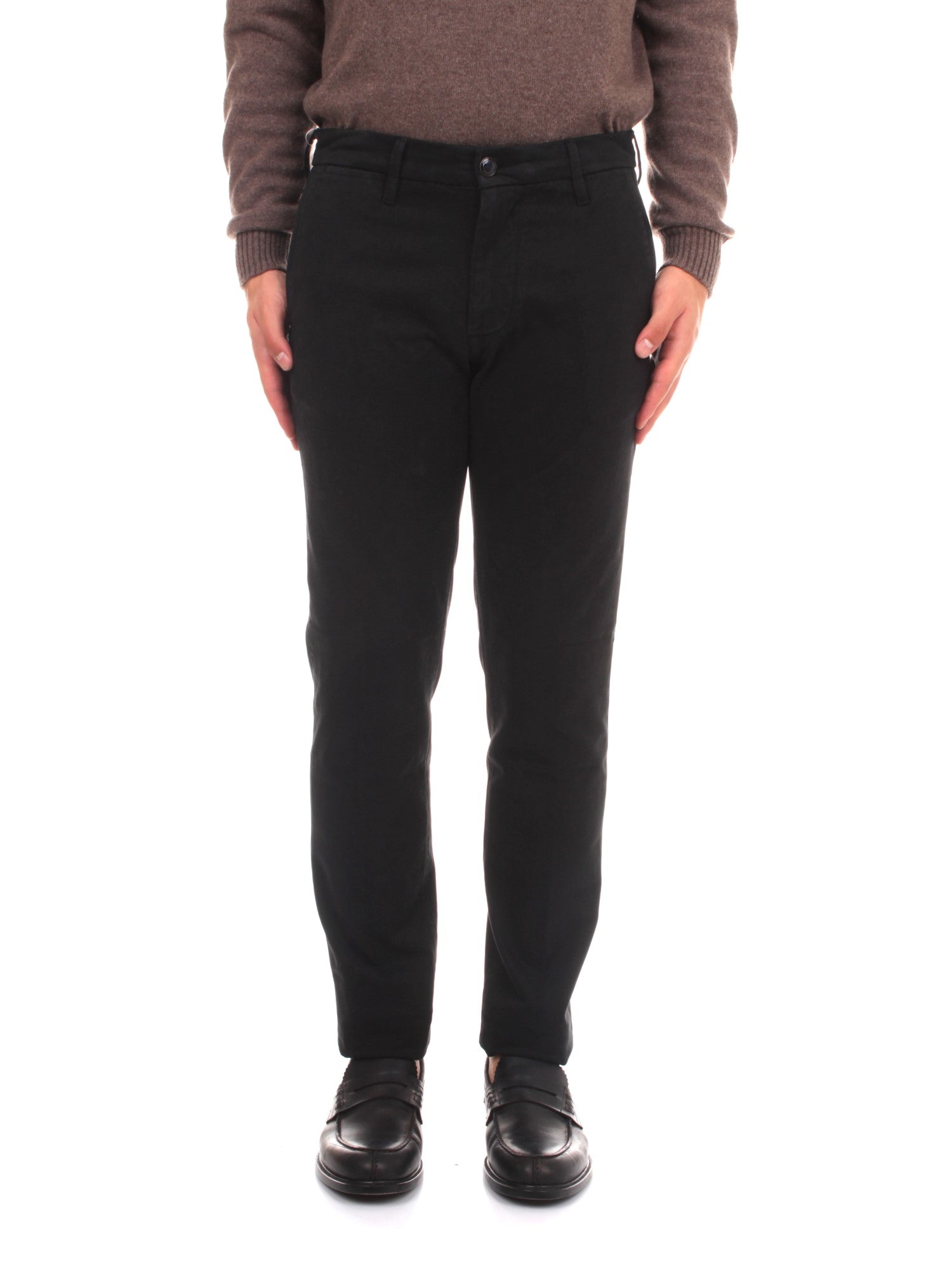 PANTALONI CHINO UOMO RE-HASH MUCHA CORE NERO