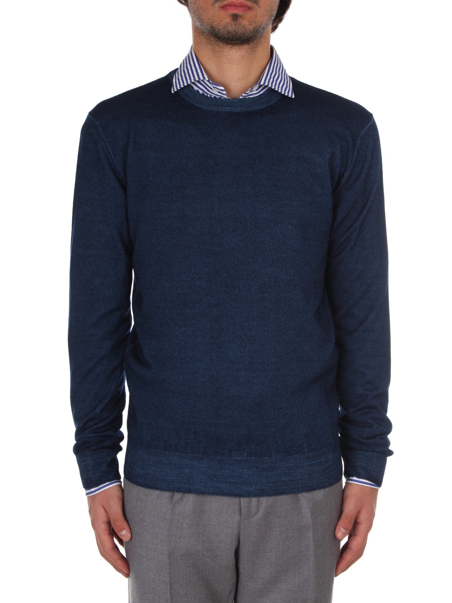 MAGLIONE GIROCOLLO CRUCIANI BLU 77304