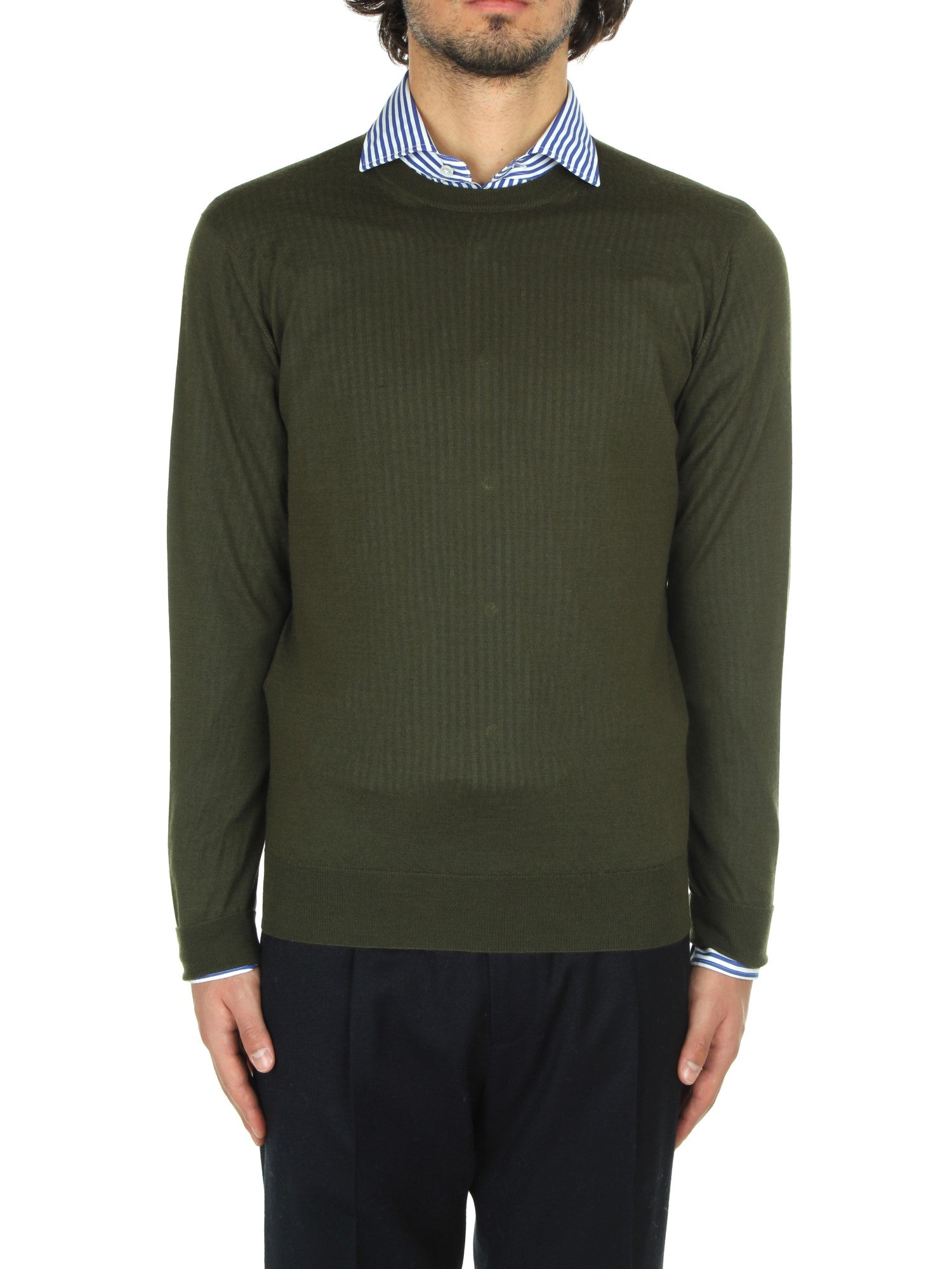 MAGLIONE GIROCOLLO CRUCIANI VERDE 32378