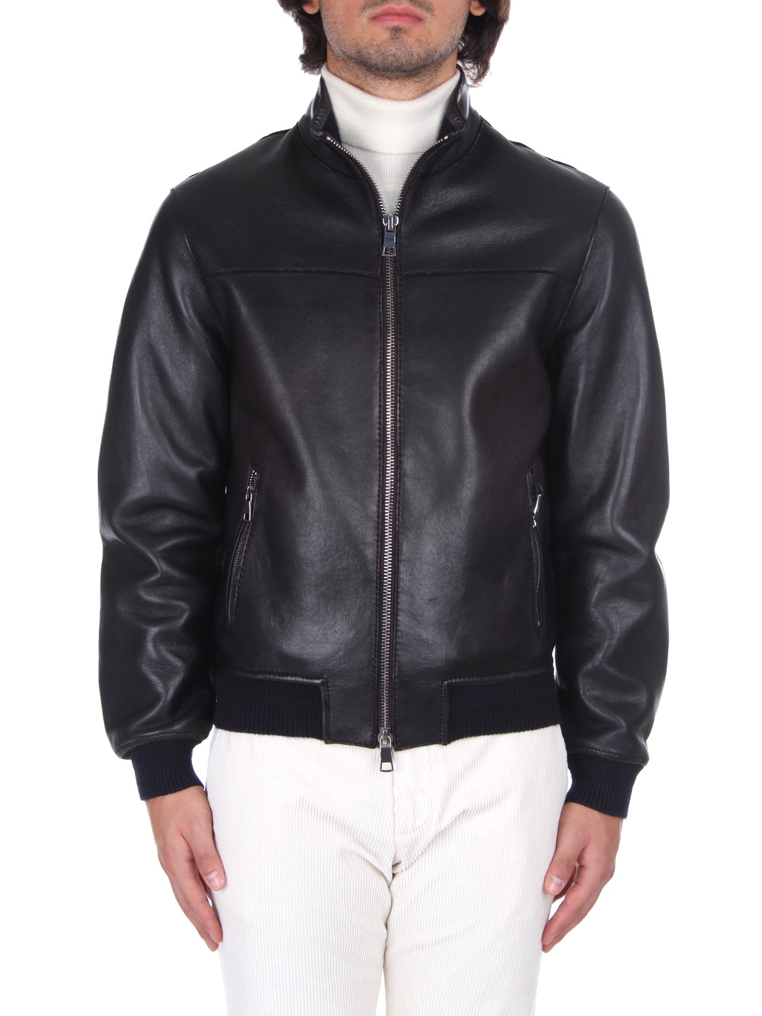 GIUBBOTTO IN PELLE LEATHER AUTHORITY D-BOSTONIAN BONDEED 06