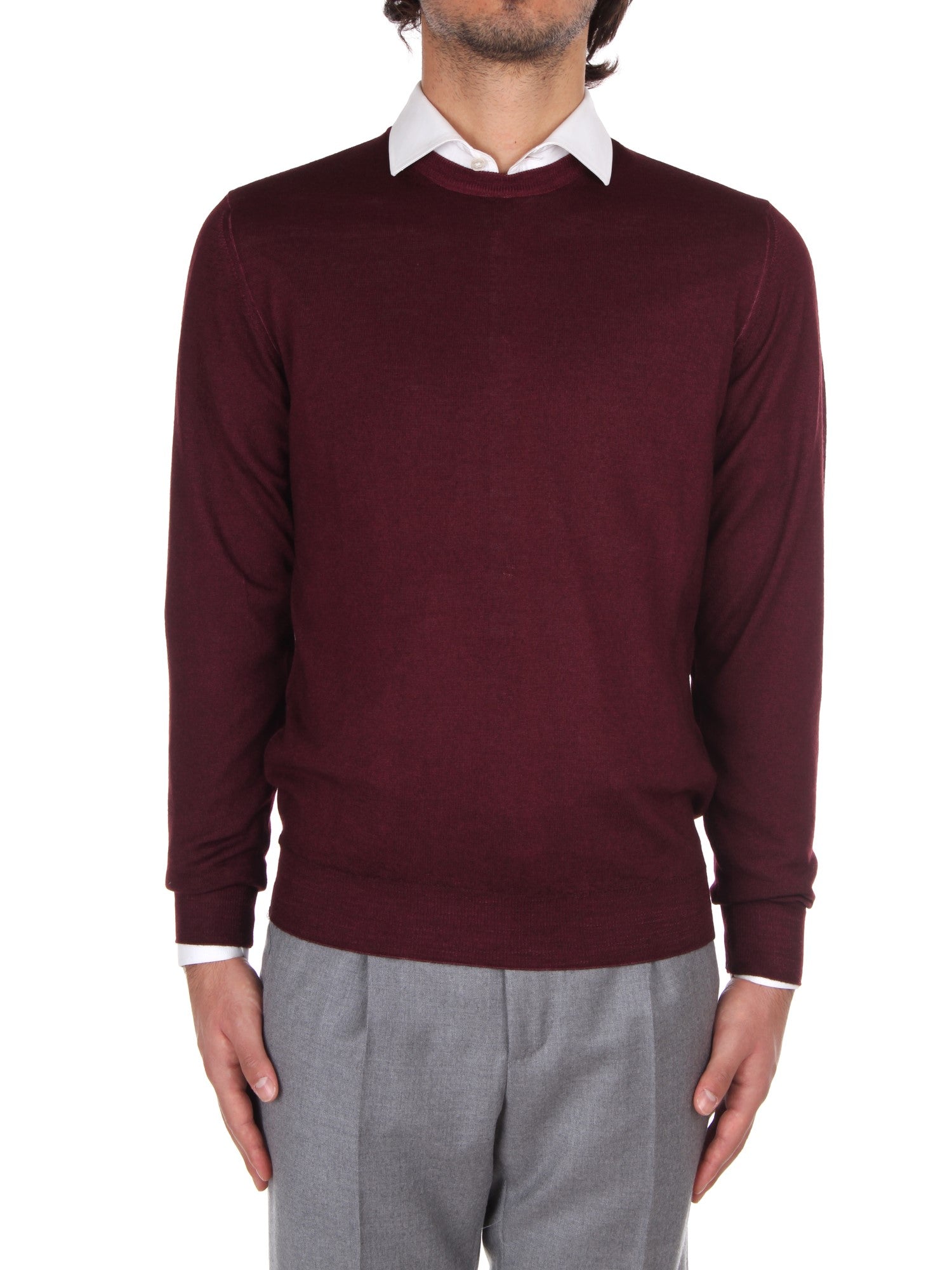 MAGLIA GIROCOLLO FEDELI CASHMERE FAST BORDEAUX 39
