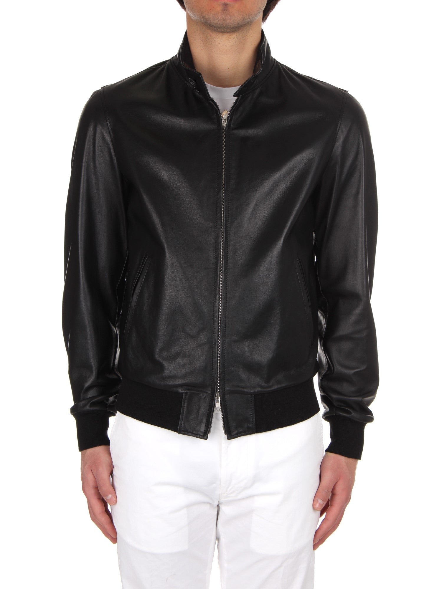 GIUBBINO IN PELLE SFODERATO BROOS YUMA BLACK