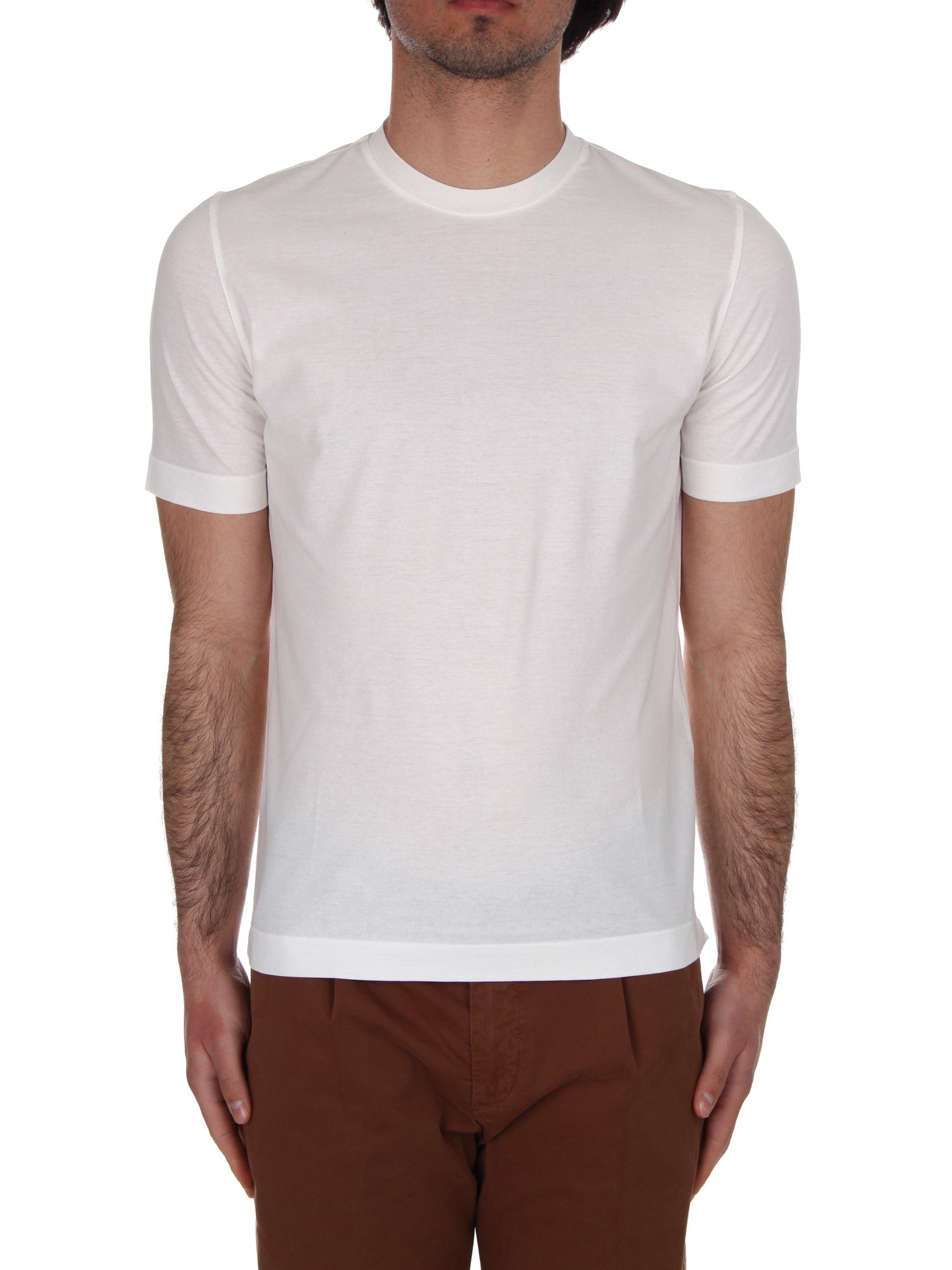 T-SHIRT GIROCOLLO MANICHE CORTE H953 01