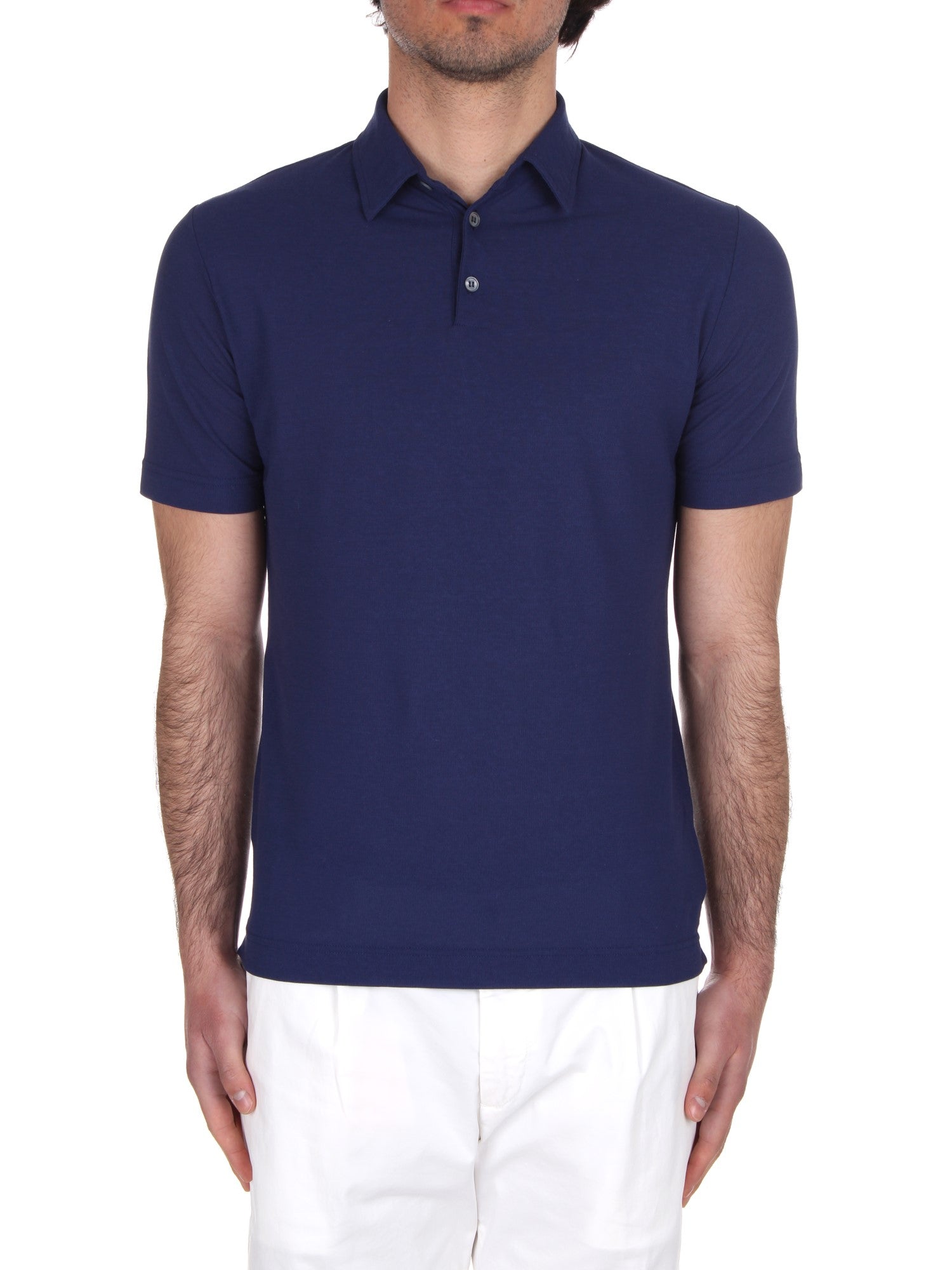 POLO MANICHE CORTE ZANONE BLU BALTICO Z5095