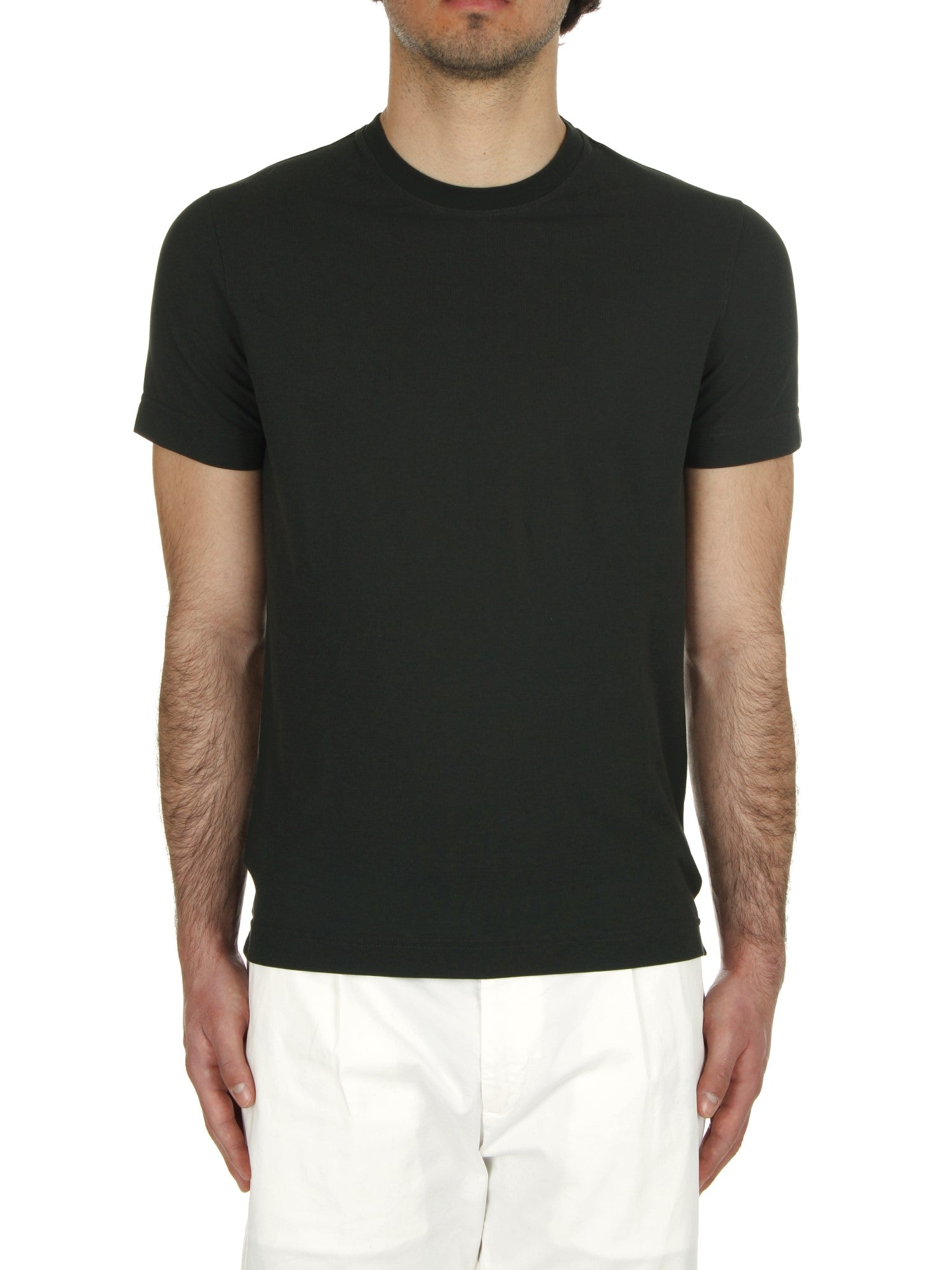 T-SHIRT MANICHE CORTE ZANONE VERDE ZANONE Z0049