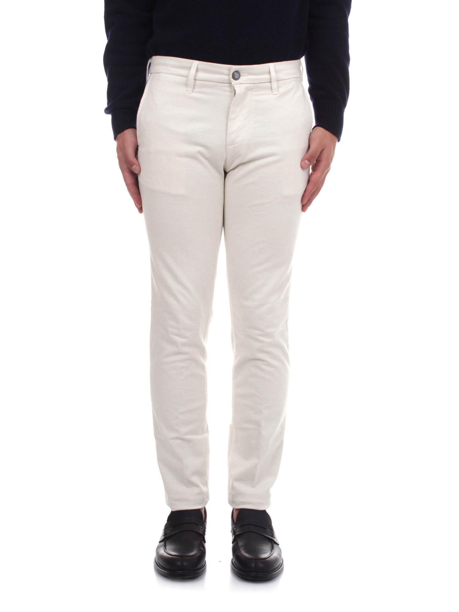 PANTALONI CHINO UOMO RE-HASH MUCHA CORE BIANCO