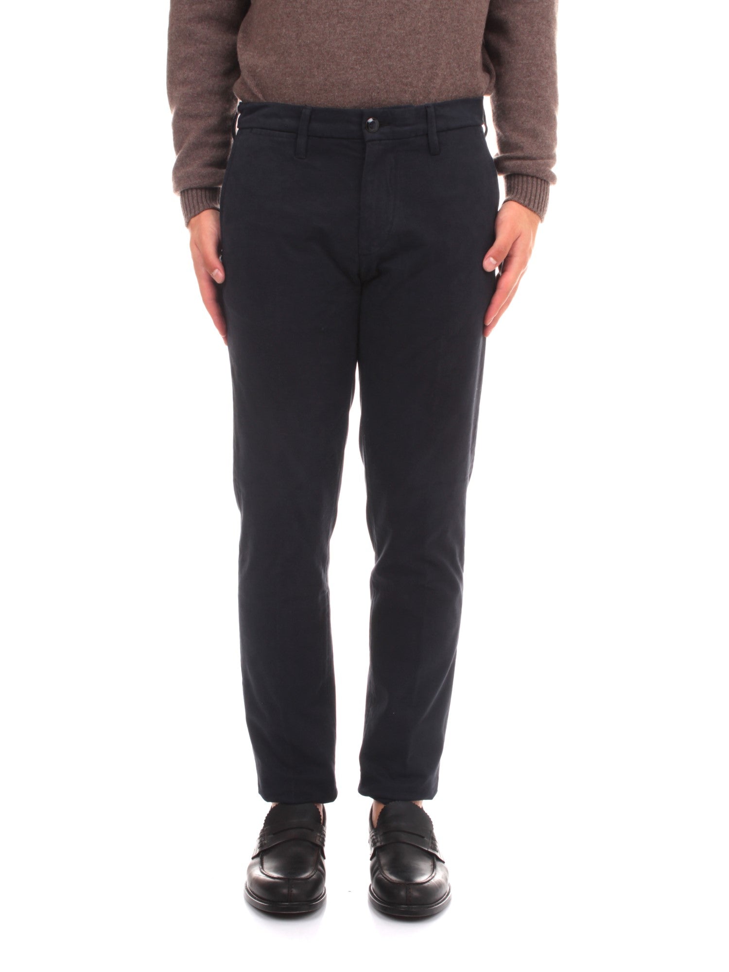 PANTALONI CHINO UOMO RE-HASH MUCHA CORE BLU