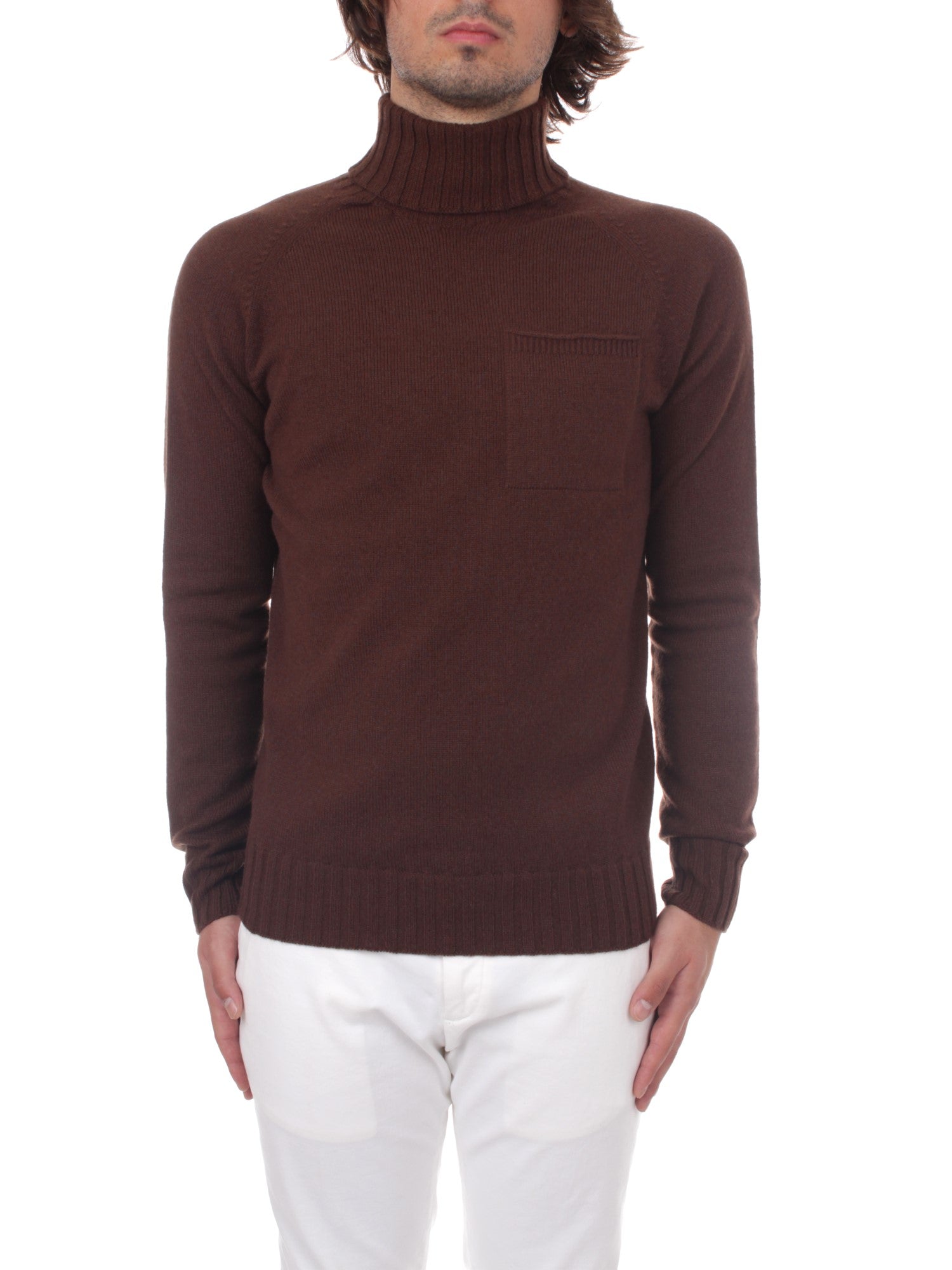 MAGLIA DOLCEVITA H953 RAGLAN MARRONE 10