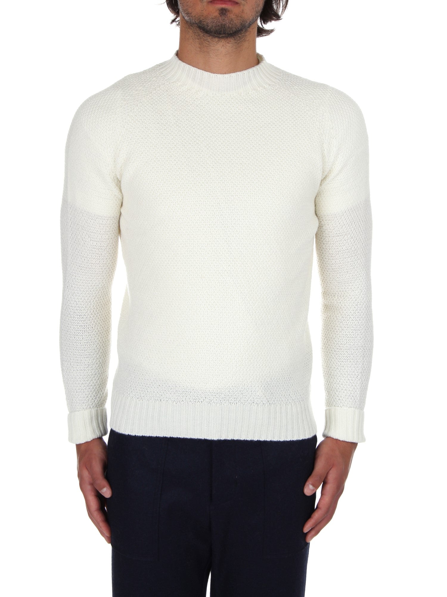 MAGLIA GIROCOLLO H953 BIANCO 01