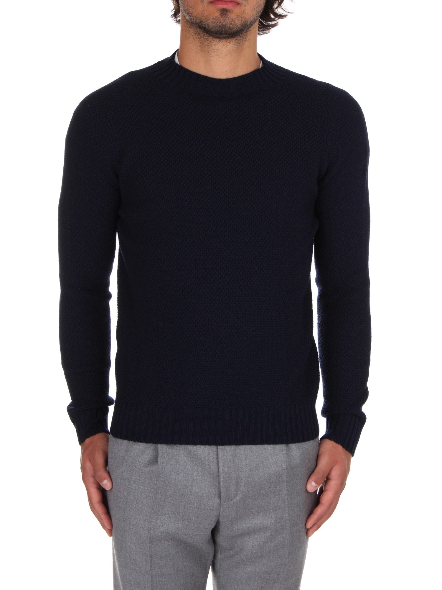 MAGLIA GIROCOLLO H953 NAVY 90