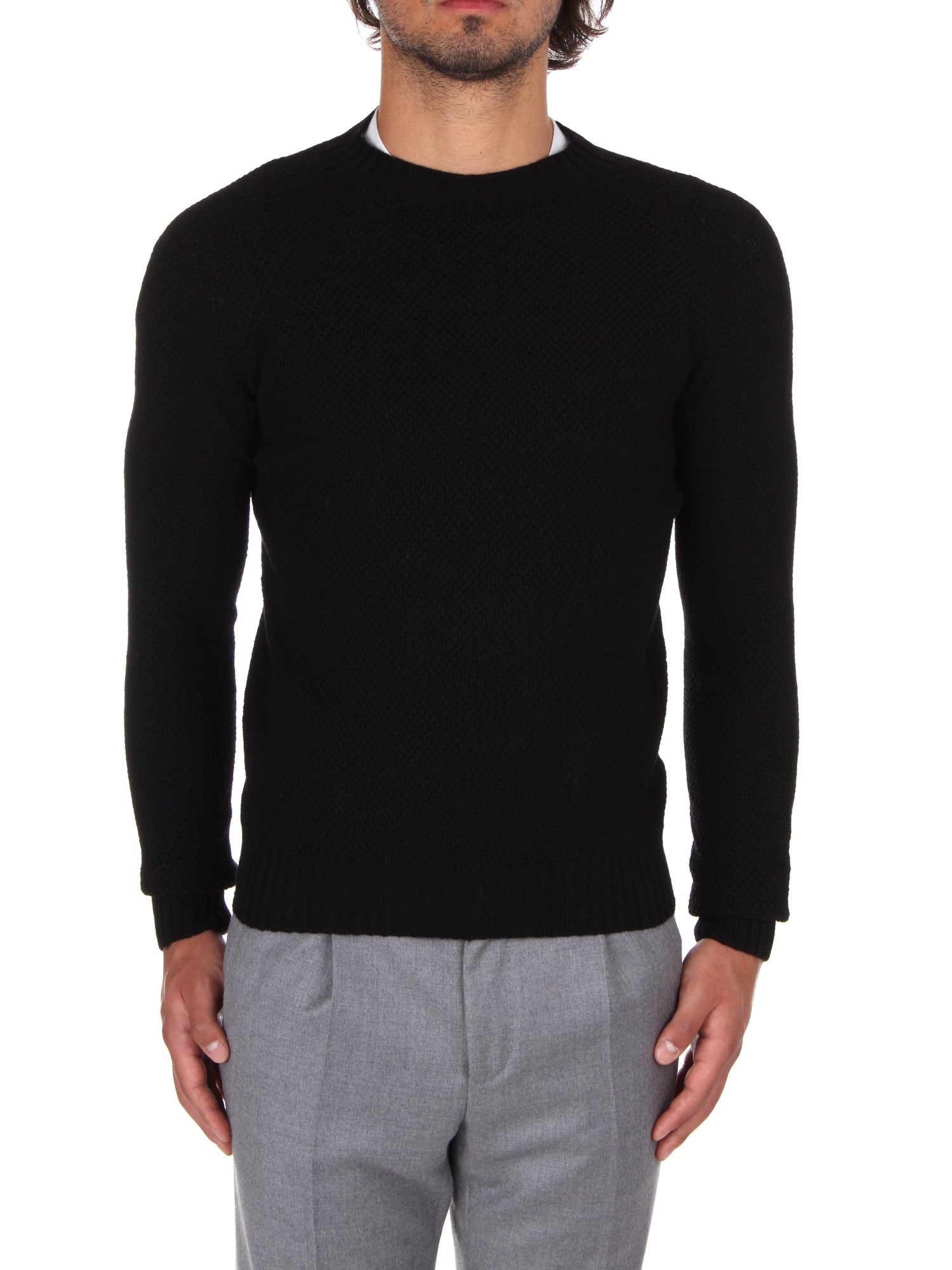 MAGLIA GIROCOLLO H953 NERO 08