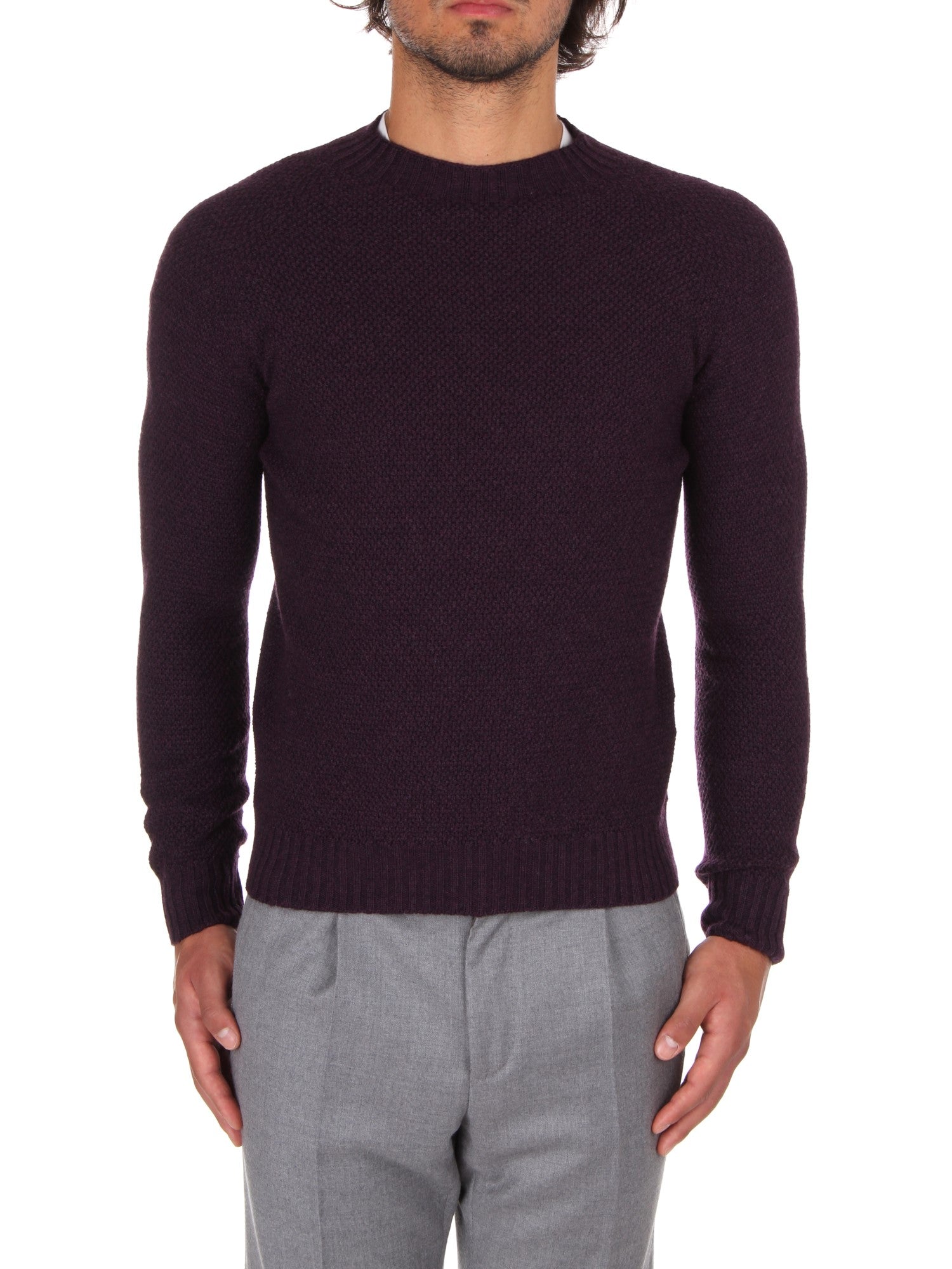 MAGLIA GIROCOLLO H953 PRUGNA 53