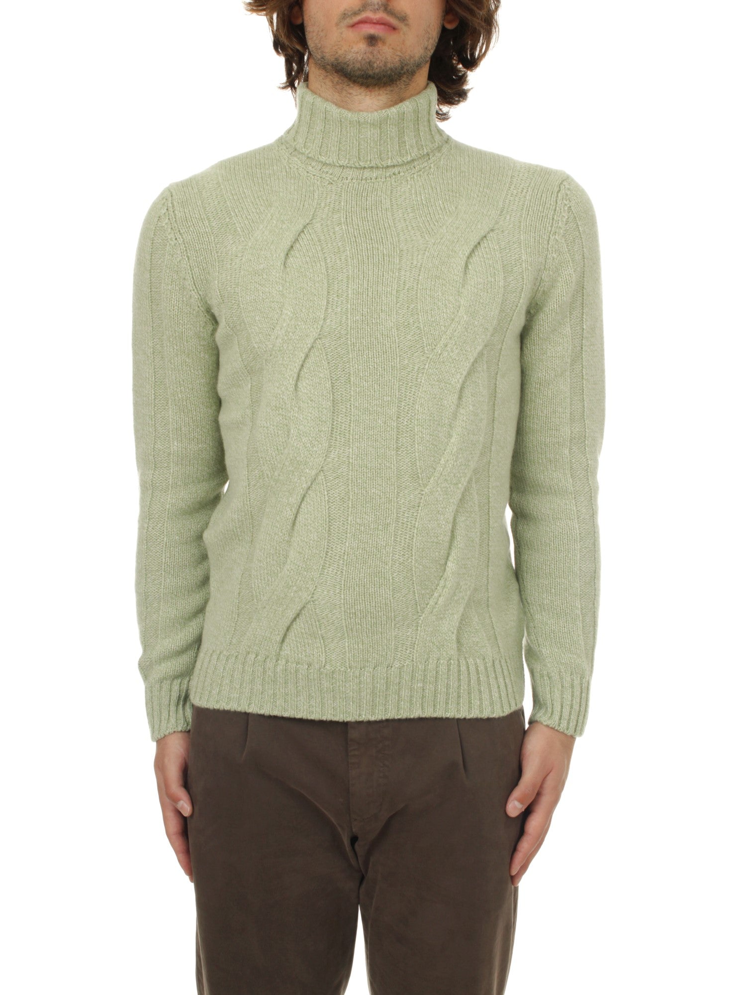 MAGLIA DOLCEVITA INTRECCIATO H953 LIME 21