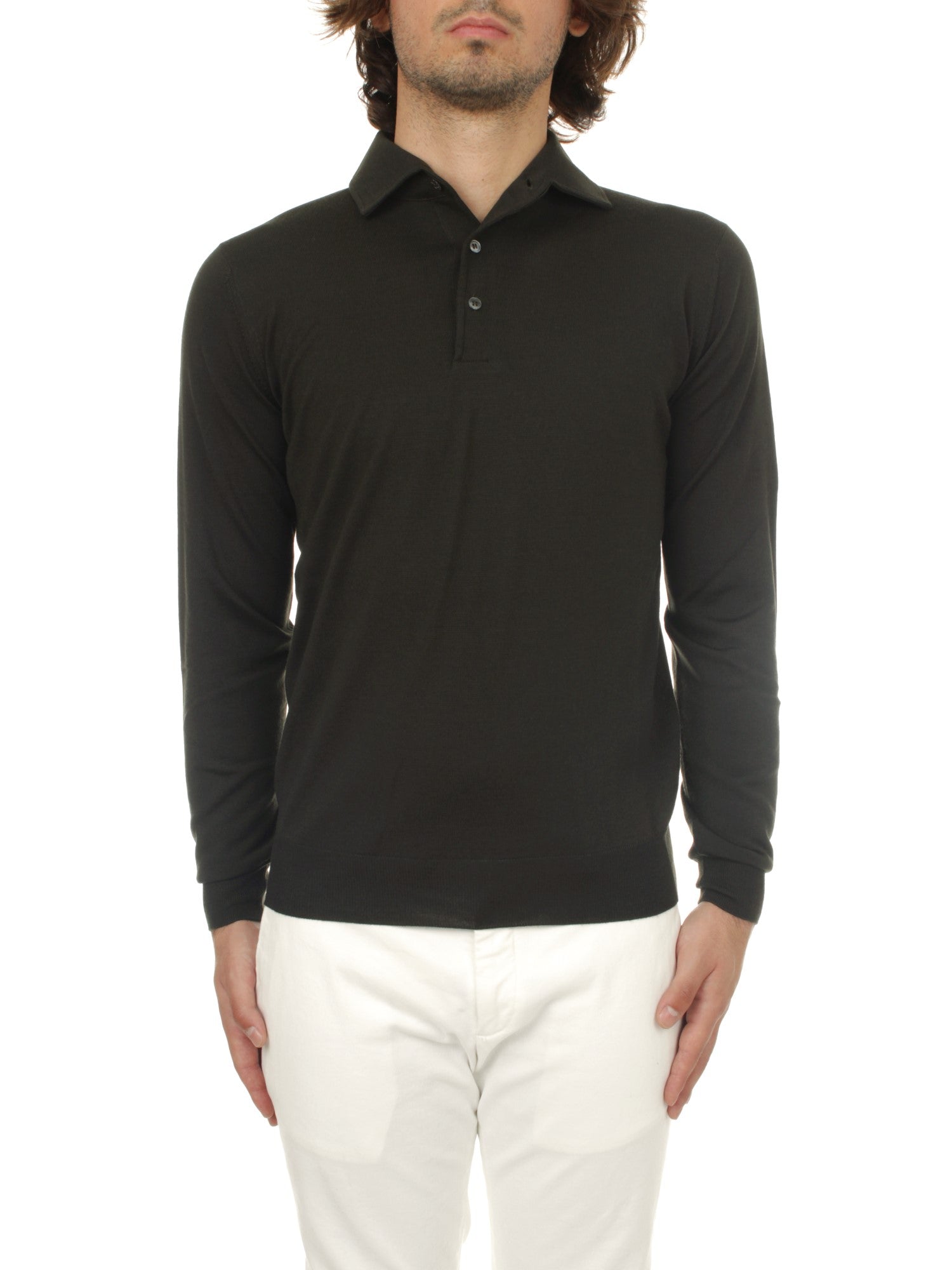 POLO MANICHE LUNGHE ARROWS VERDE 570