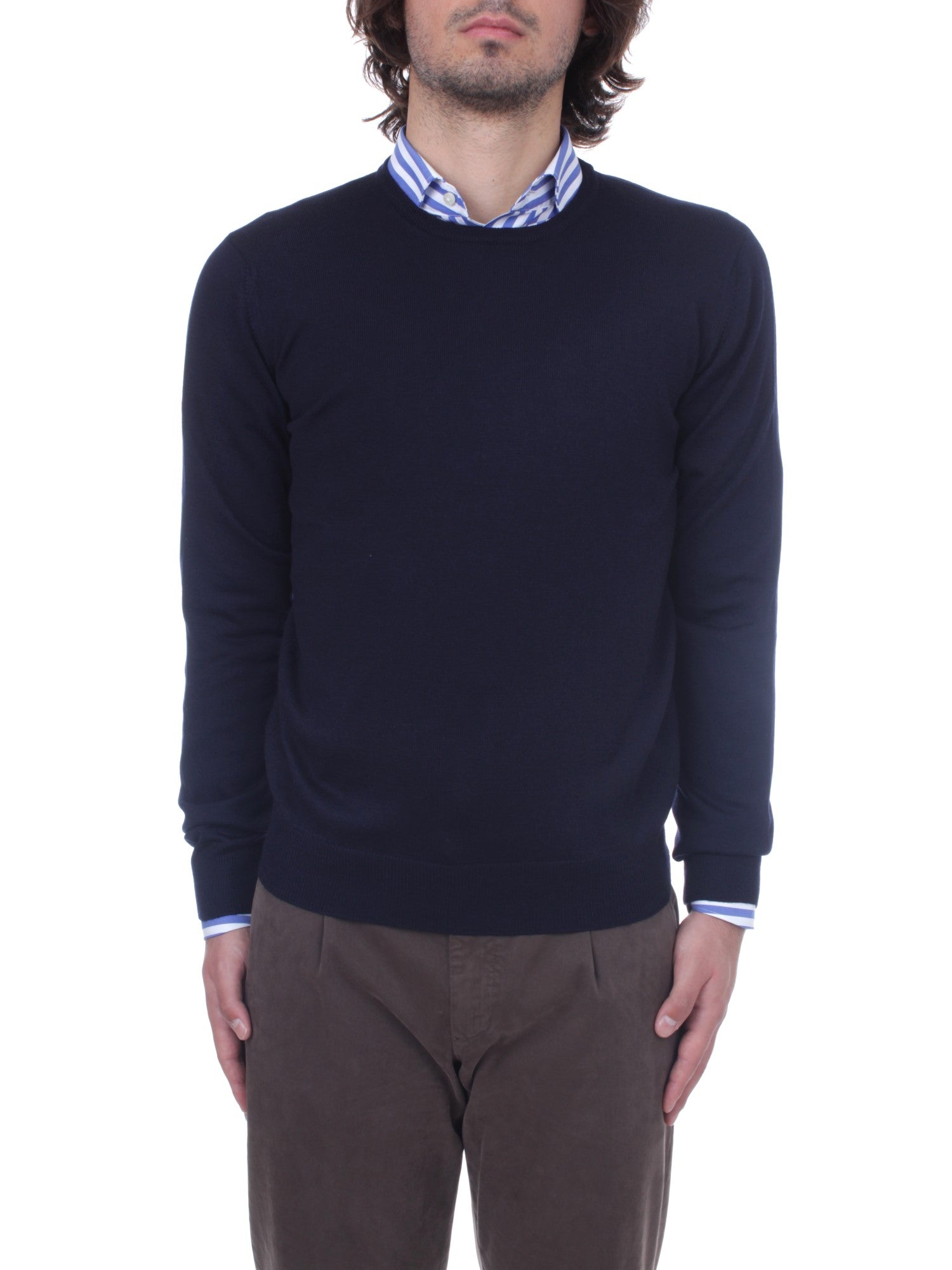 MAGLIA GIROCOLLO BARBA BLU 598