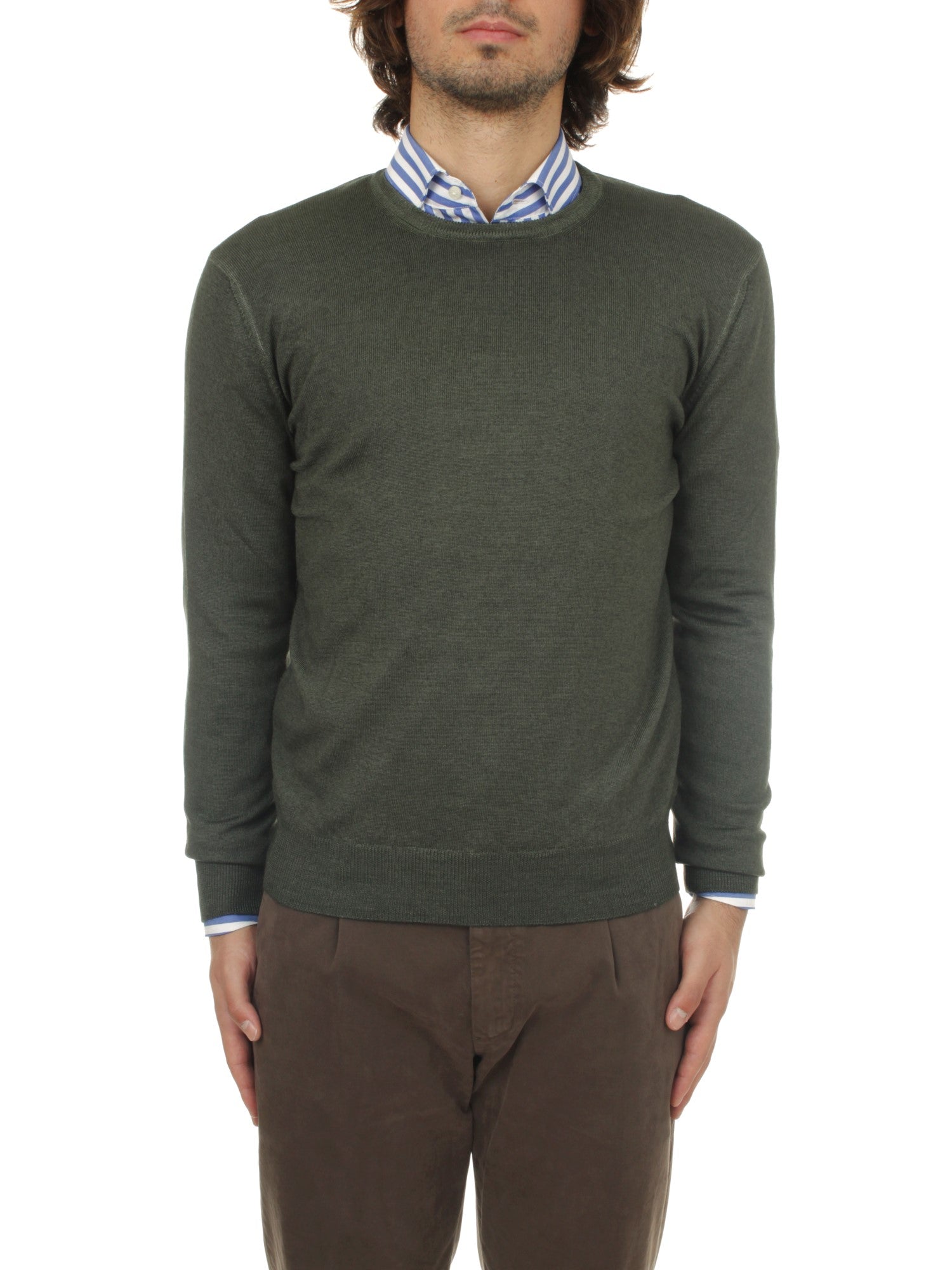 MAGLIA GIROCOLLO BARBA VERDE 628