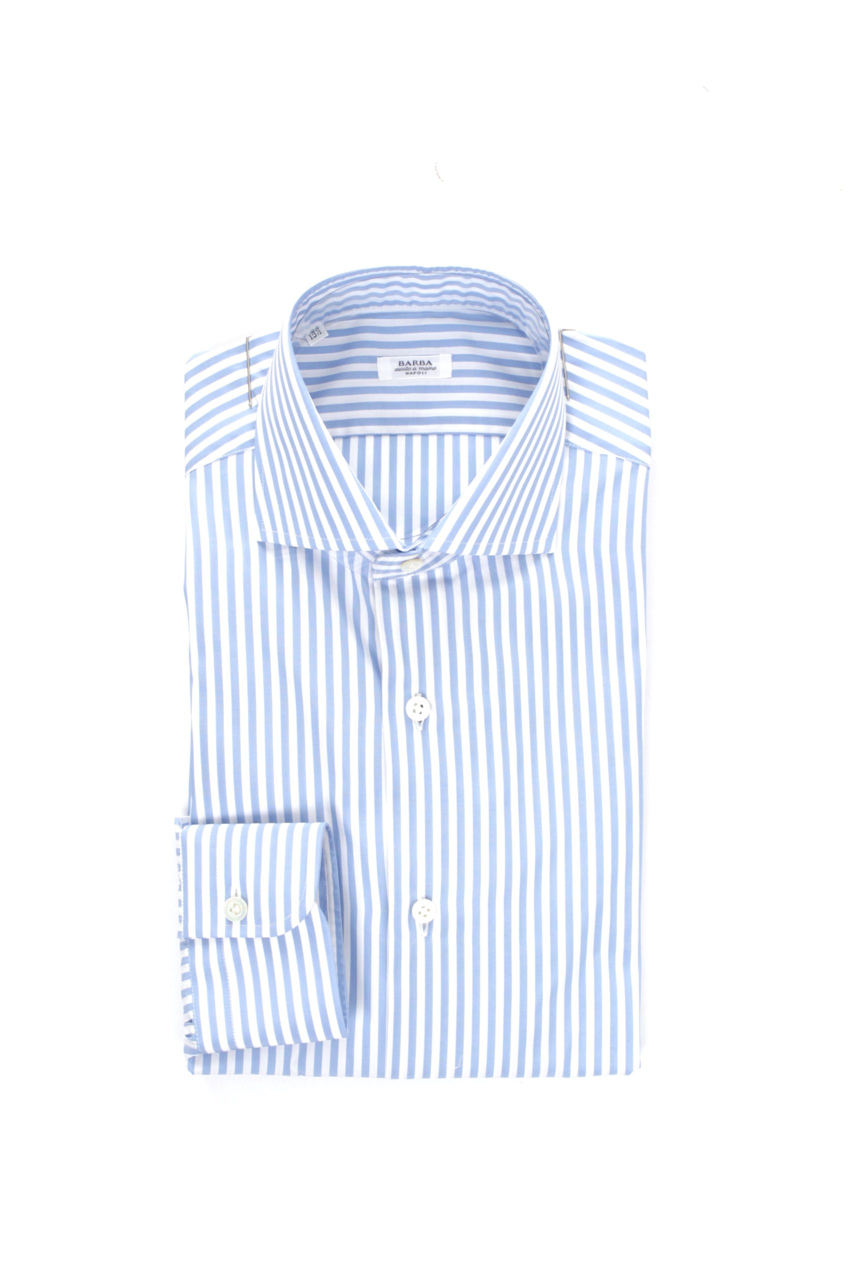 CAMICIA COLLO FRANCESE BARBA BIANCO CELESTE 1