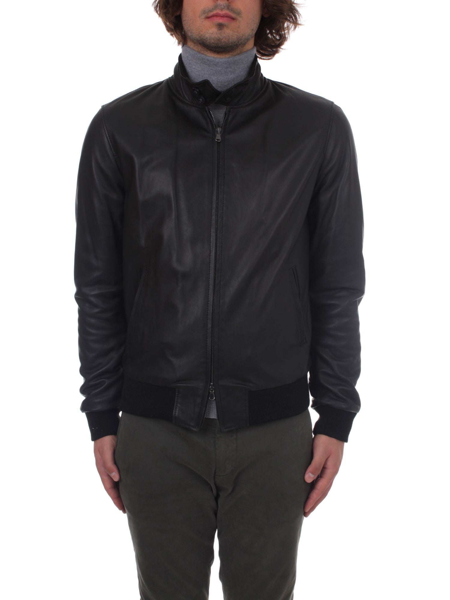 GIUBBINO IN PELLE FODERATO BROOS YUMA BLACK