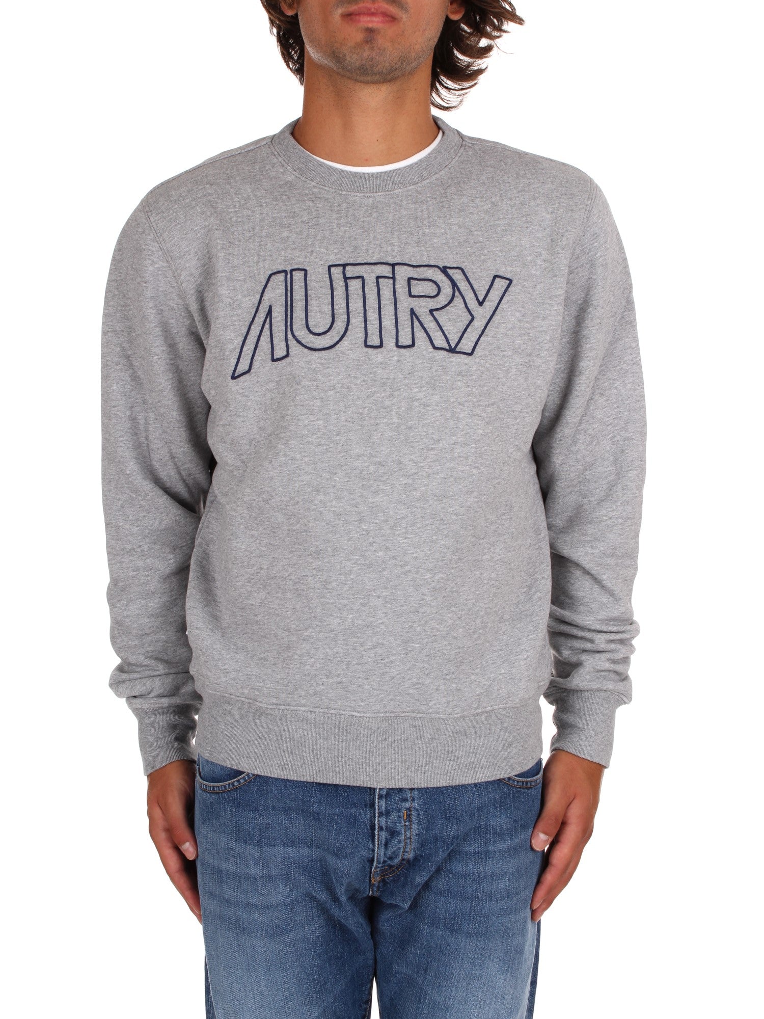 FELPA GIROCOLLO AUTRY GRIGIO MELANGE