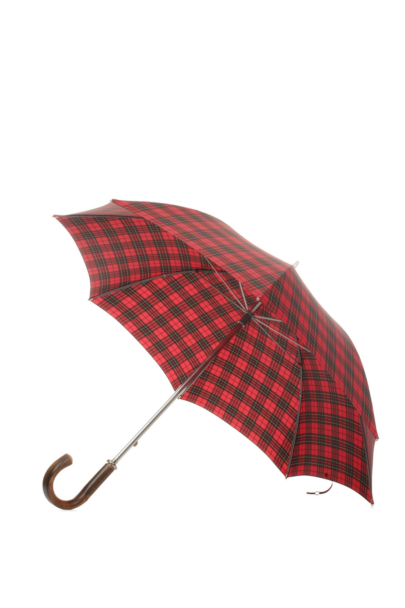 OMBRELLO FOX UMBRELLAS STEWART TARTAN ROSSO VERDE