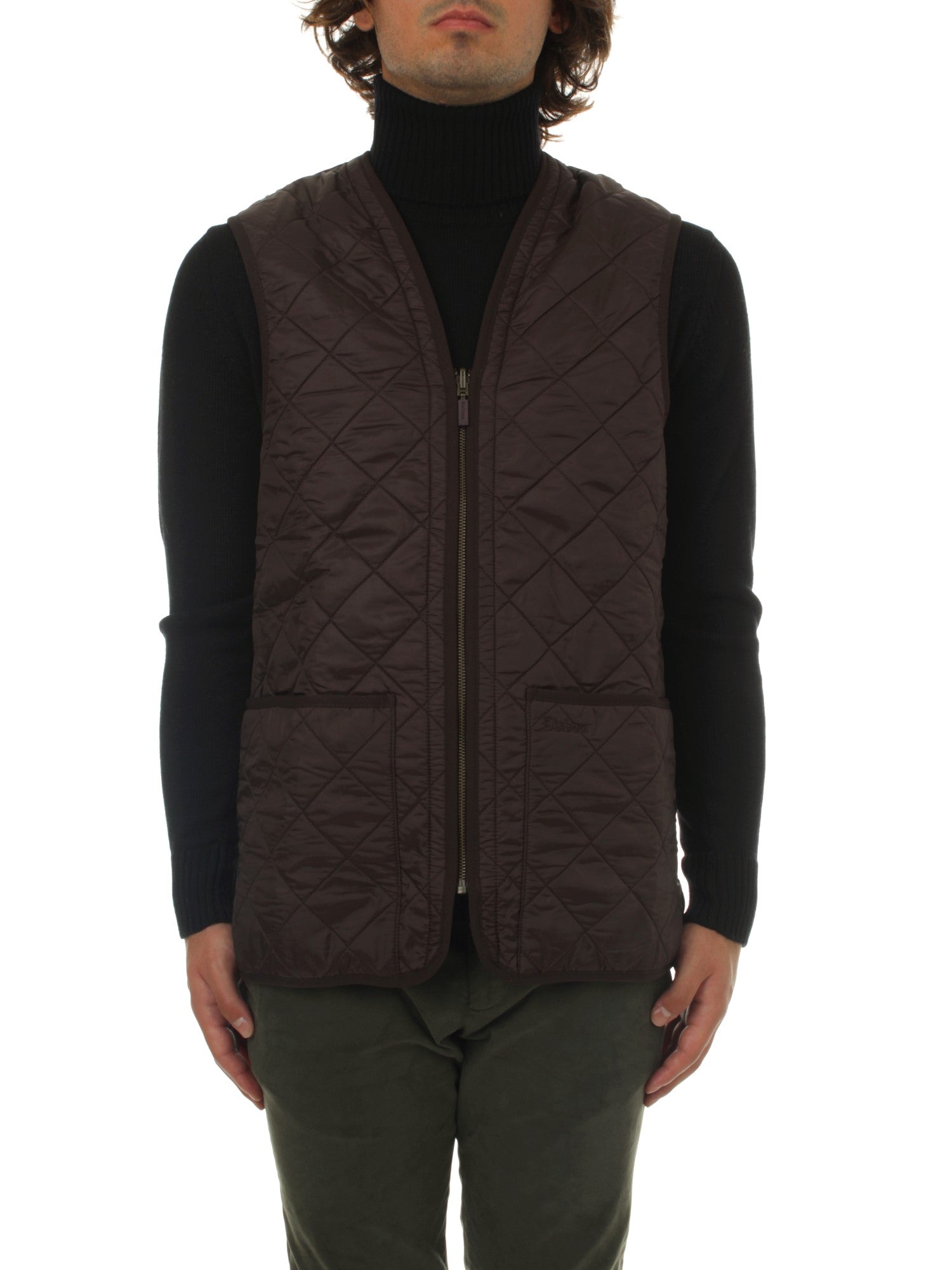 GILET BARBOUR POLARQUILT DK BROWN BR71