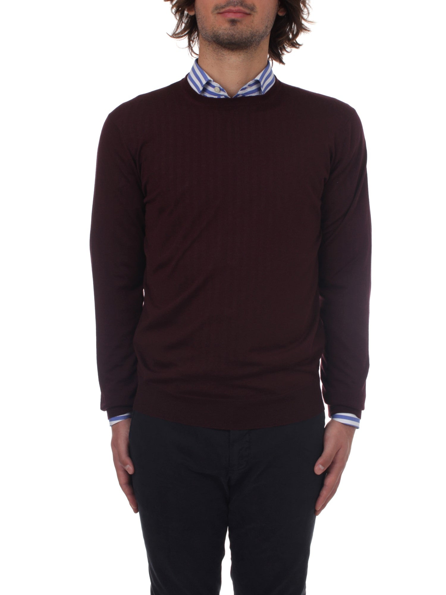 MAGLIA GIROCOLLO HINDUSTRIE BORDEAUX 380