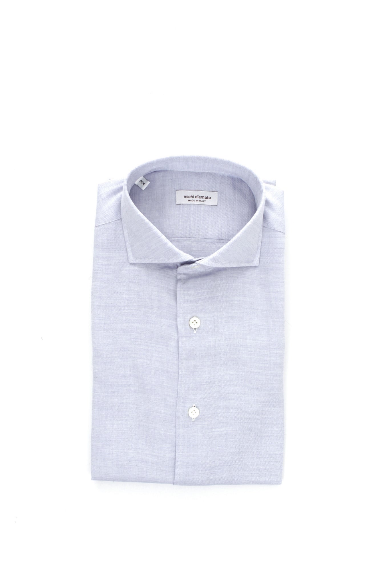 CAMICIA COLLO FRANCESE MICHI D'AMATO CELESTE 3