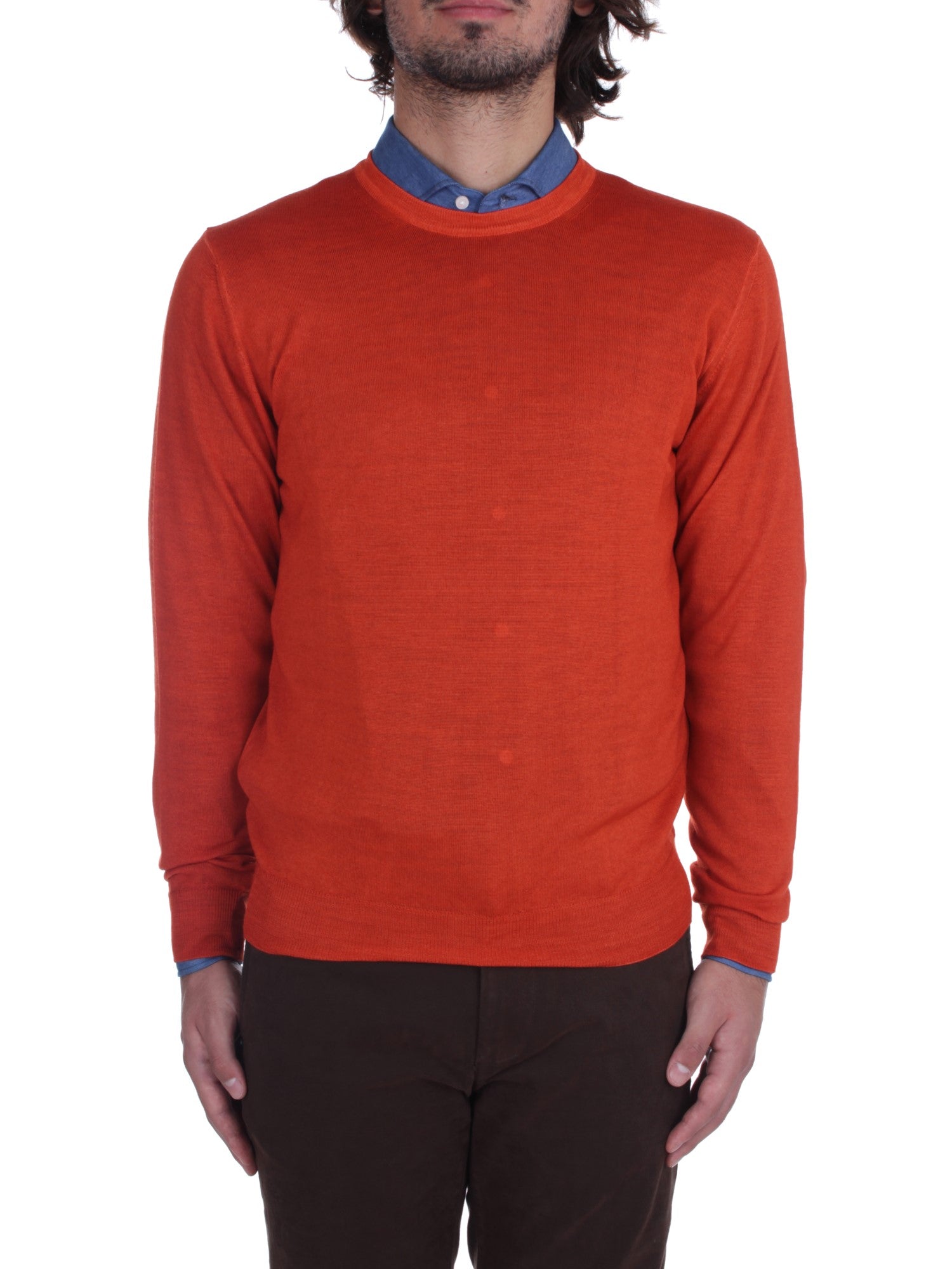 MAGLIA GIROCOLLO FEDELI CASHMERE FAST ROSSO 159