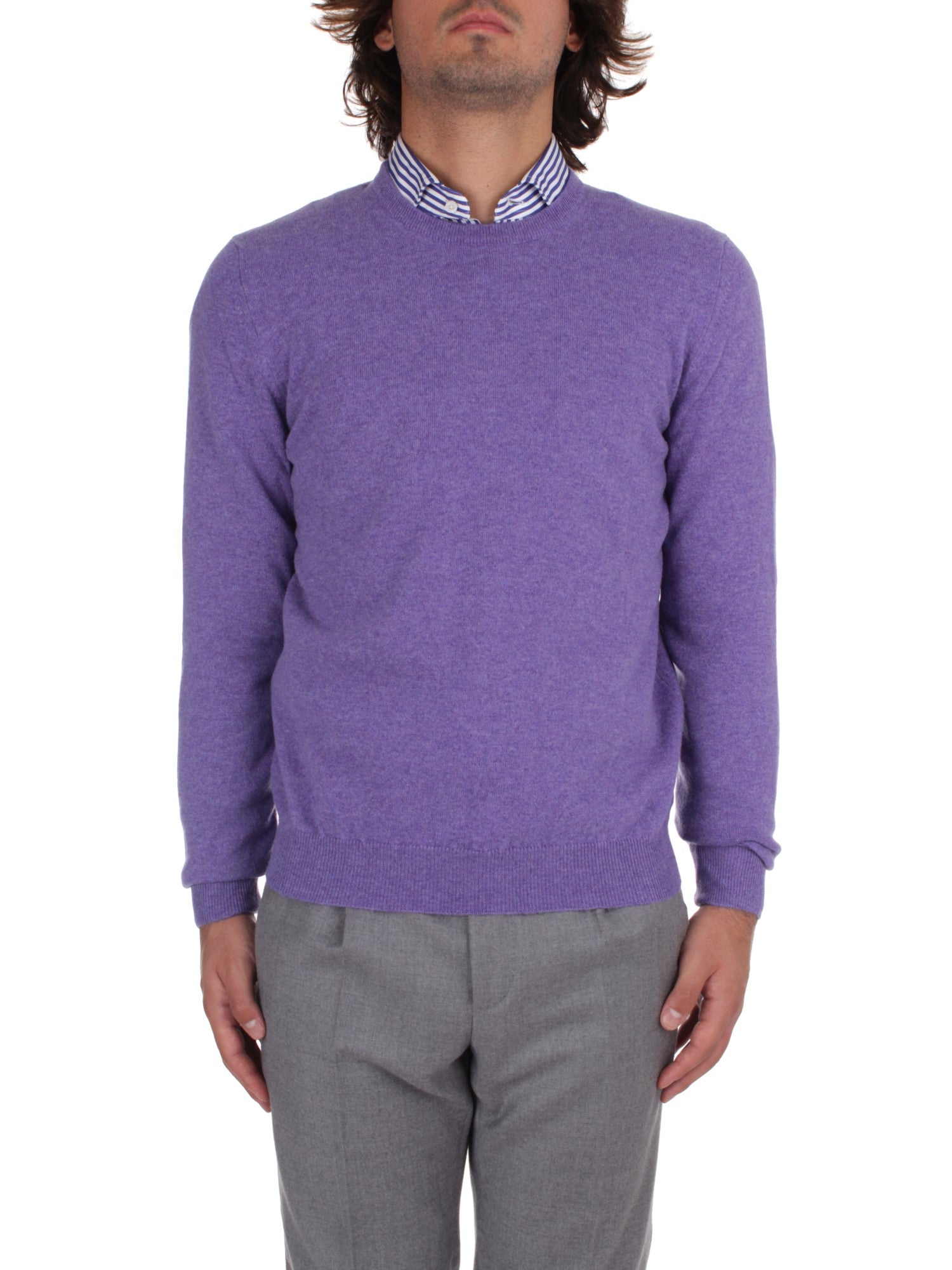 MAGLIA GIROCOLLO FEDELI CASHMERE ROSMARINO