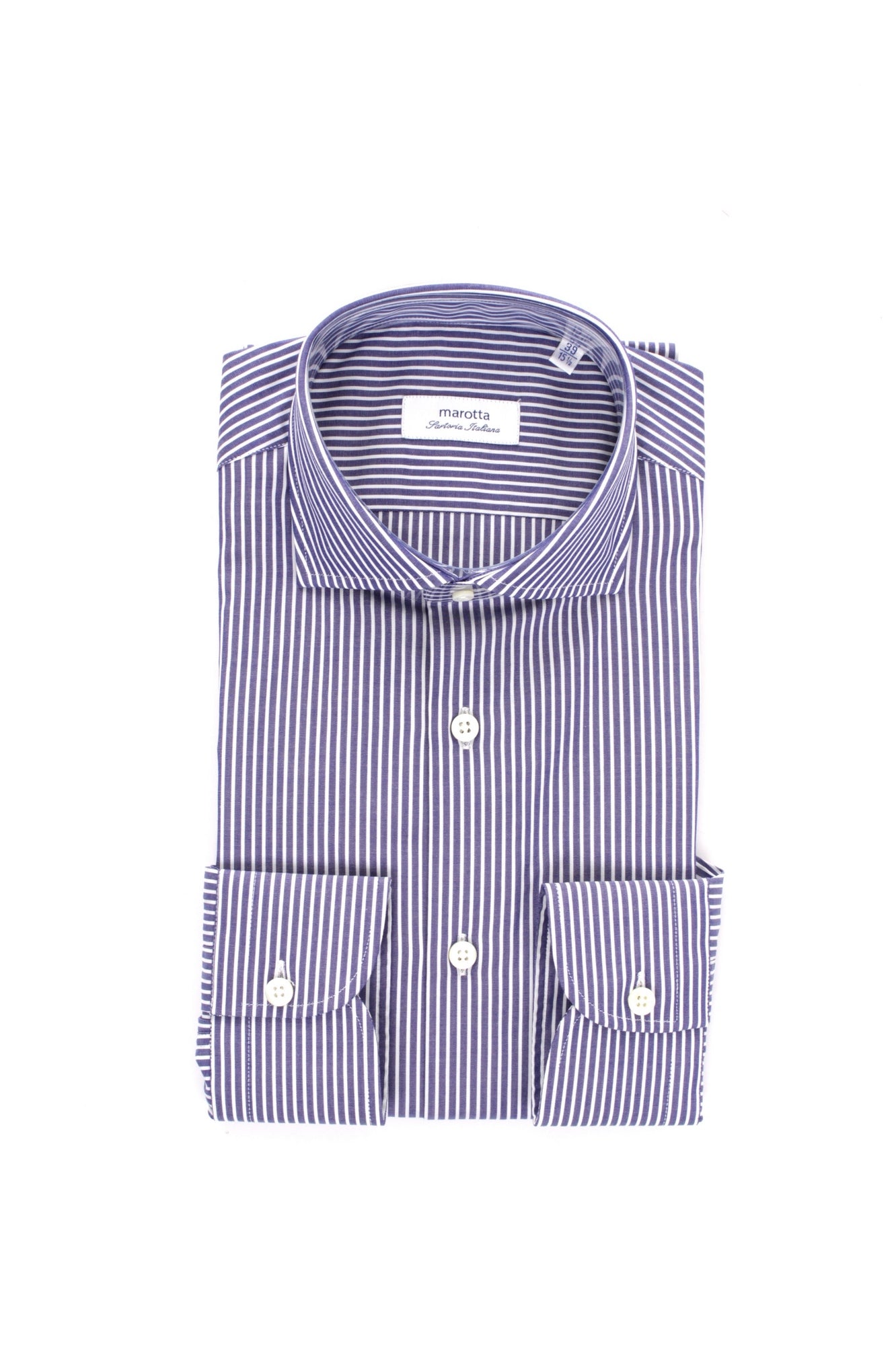 CAMICIA COLLO FRANCESE MAROTTA GALLIPOLI BLU BIANCO