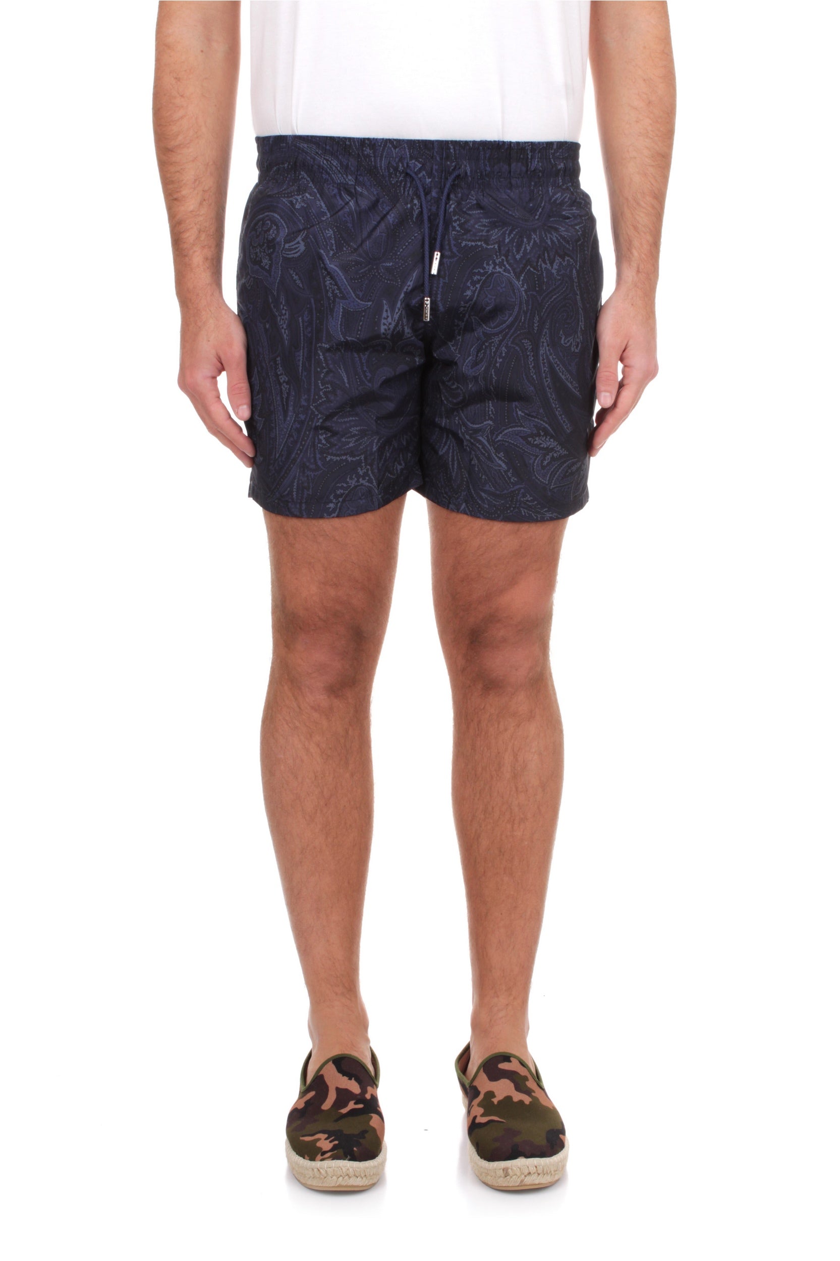 COSTUME DA BAGNO ETRO CON TASCHINO BLU X0810