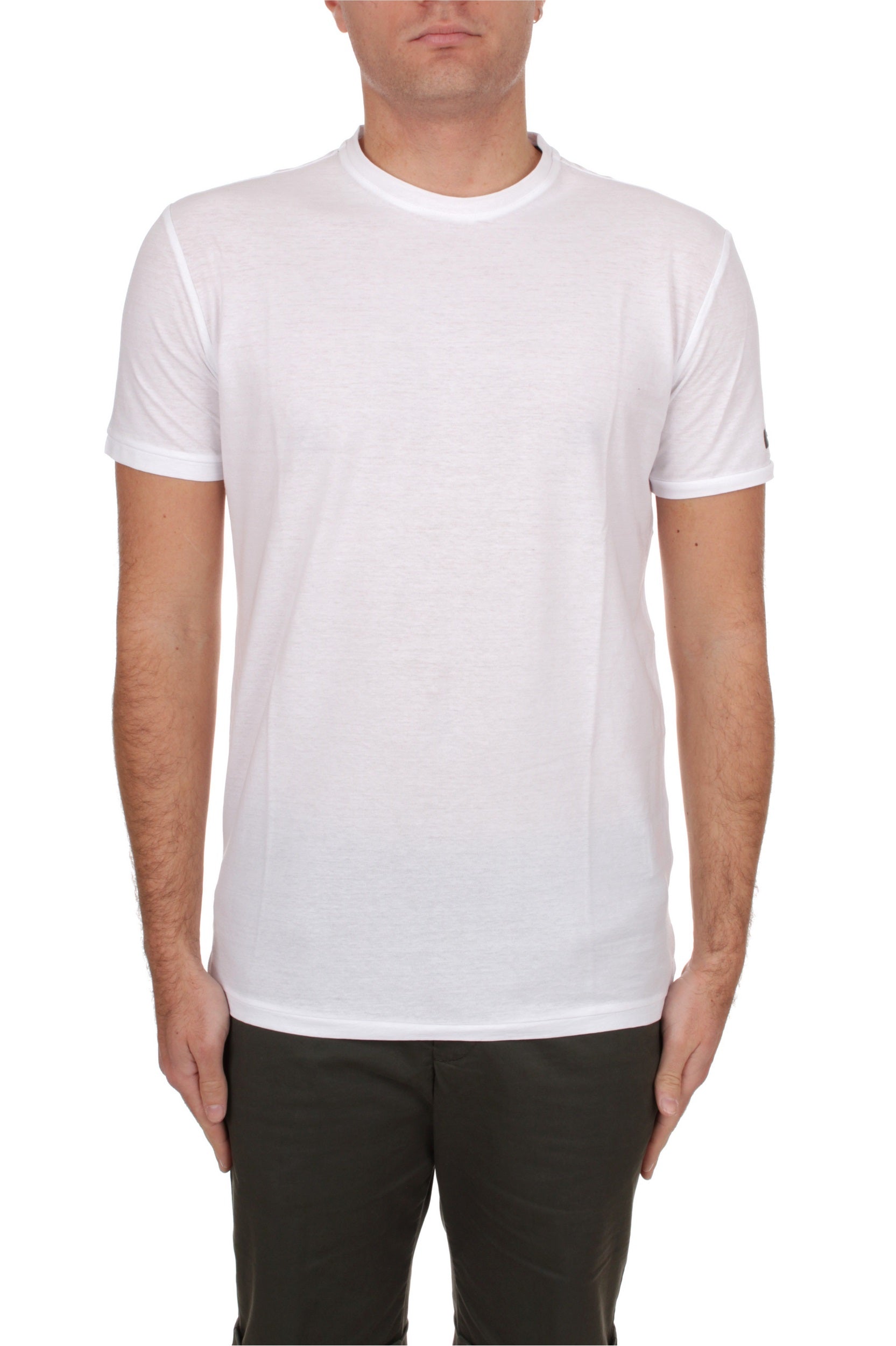 T-SHIRT MANICHE CORTE RRD CREPE BIANCO 09